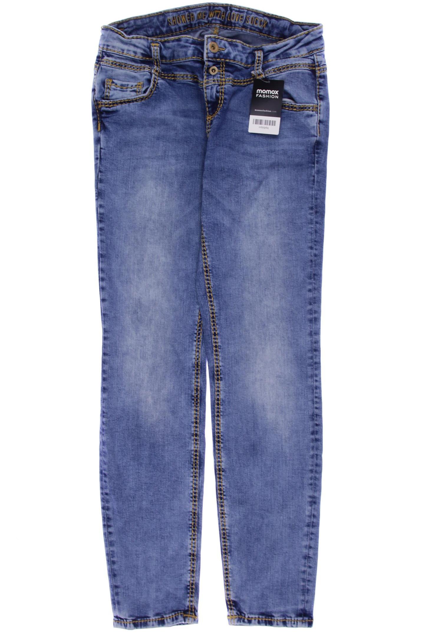 

SOCCX Damen Jeans, blau