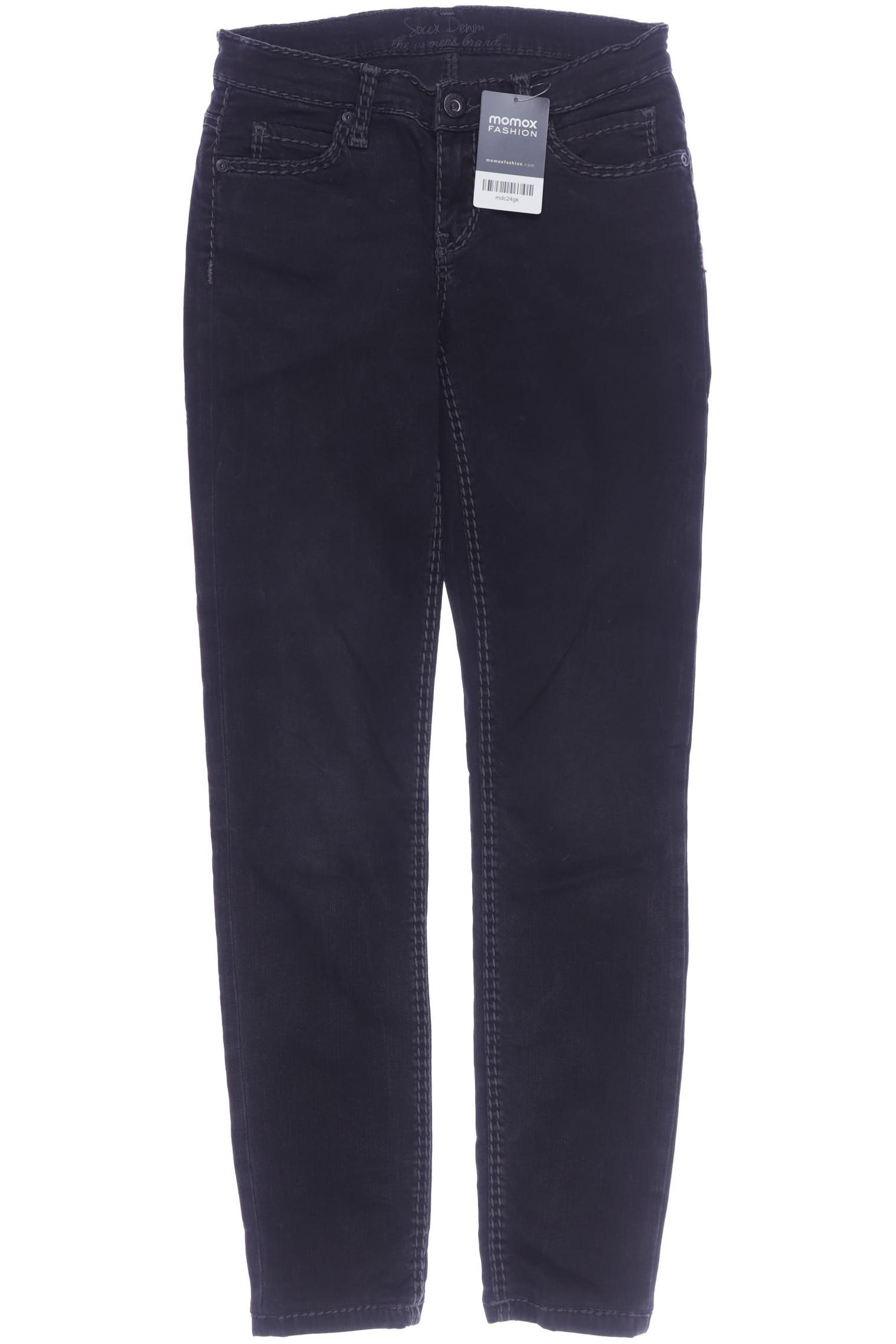 

Soccx Damen Jeans, schwarz, Gr. 26