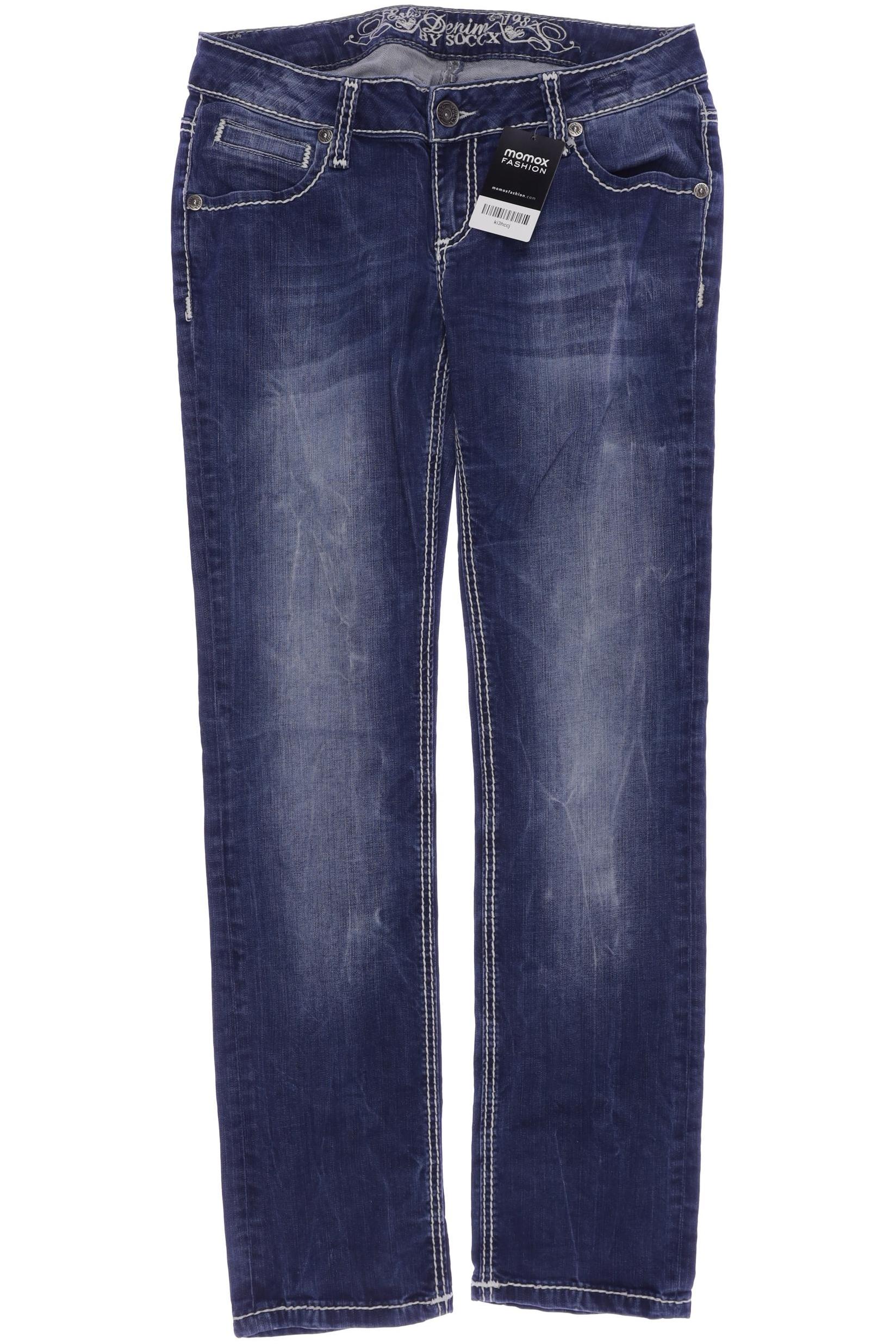 

Soccx Damen Jeans, blau, Gr. 30