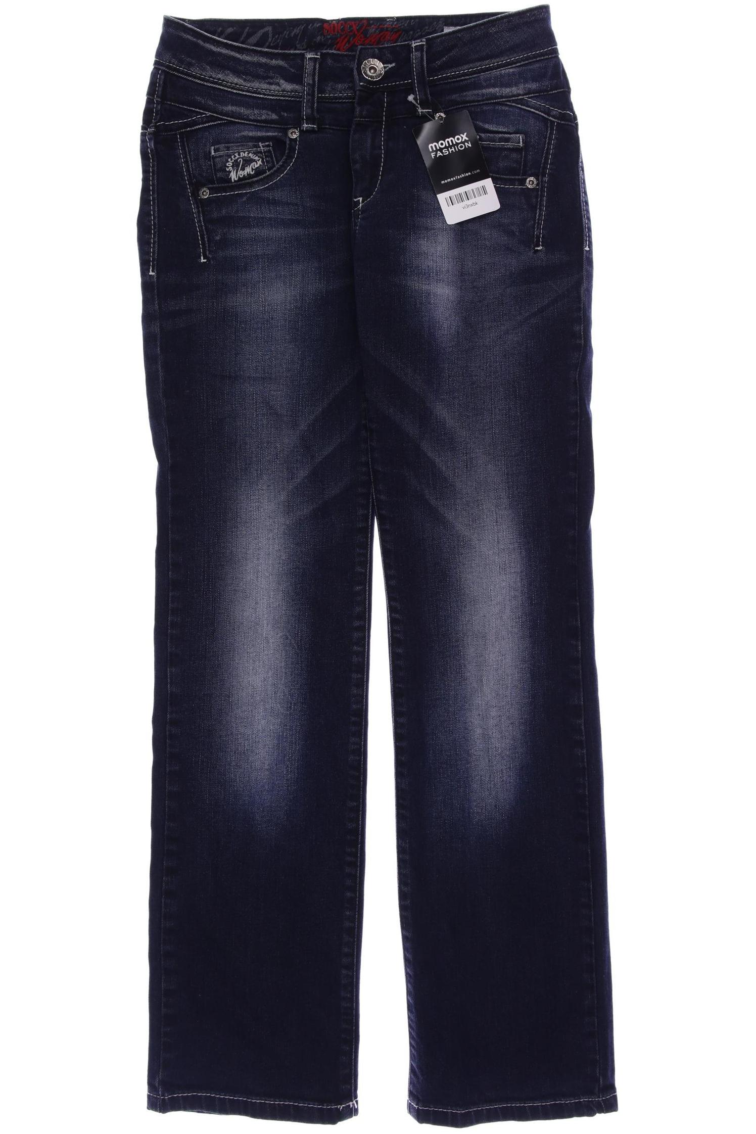 

SOCCX Damen Jeans, marineblau