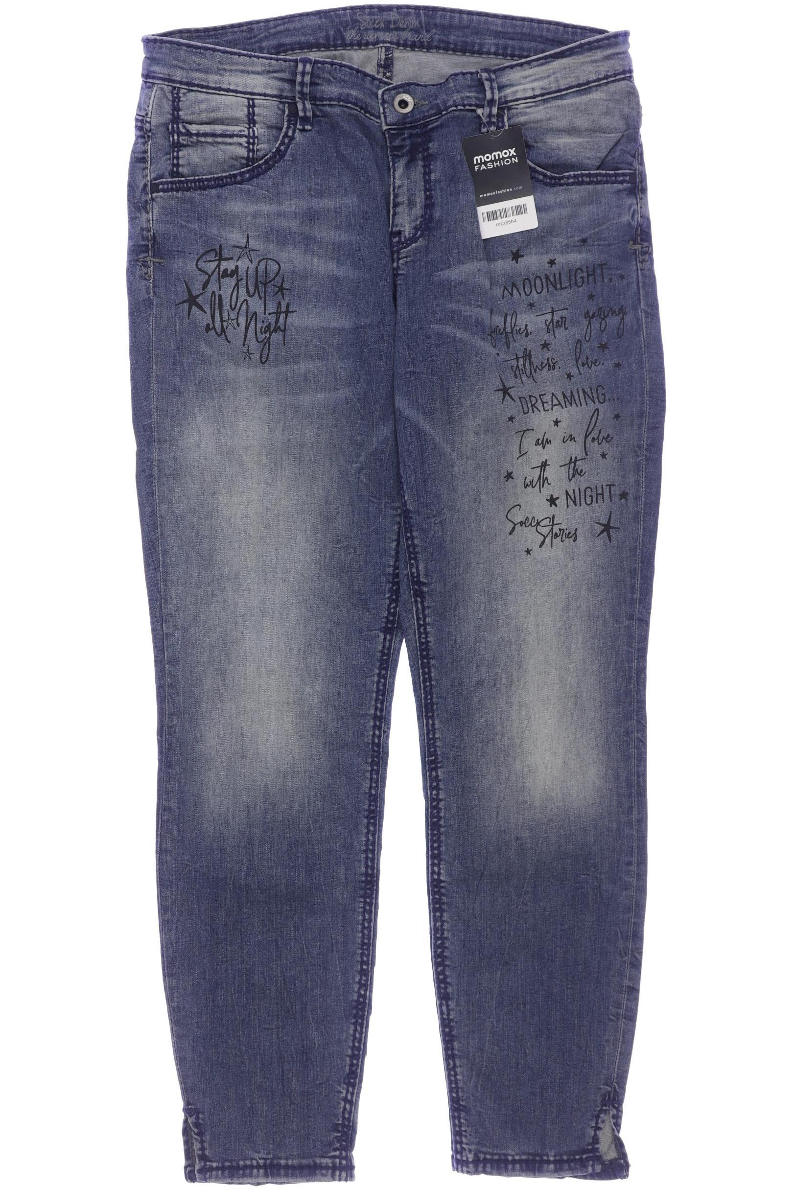 

Soccx Damen Jeans, blau, Gr. 33