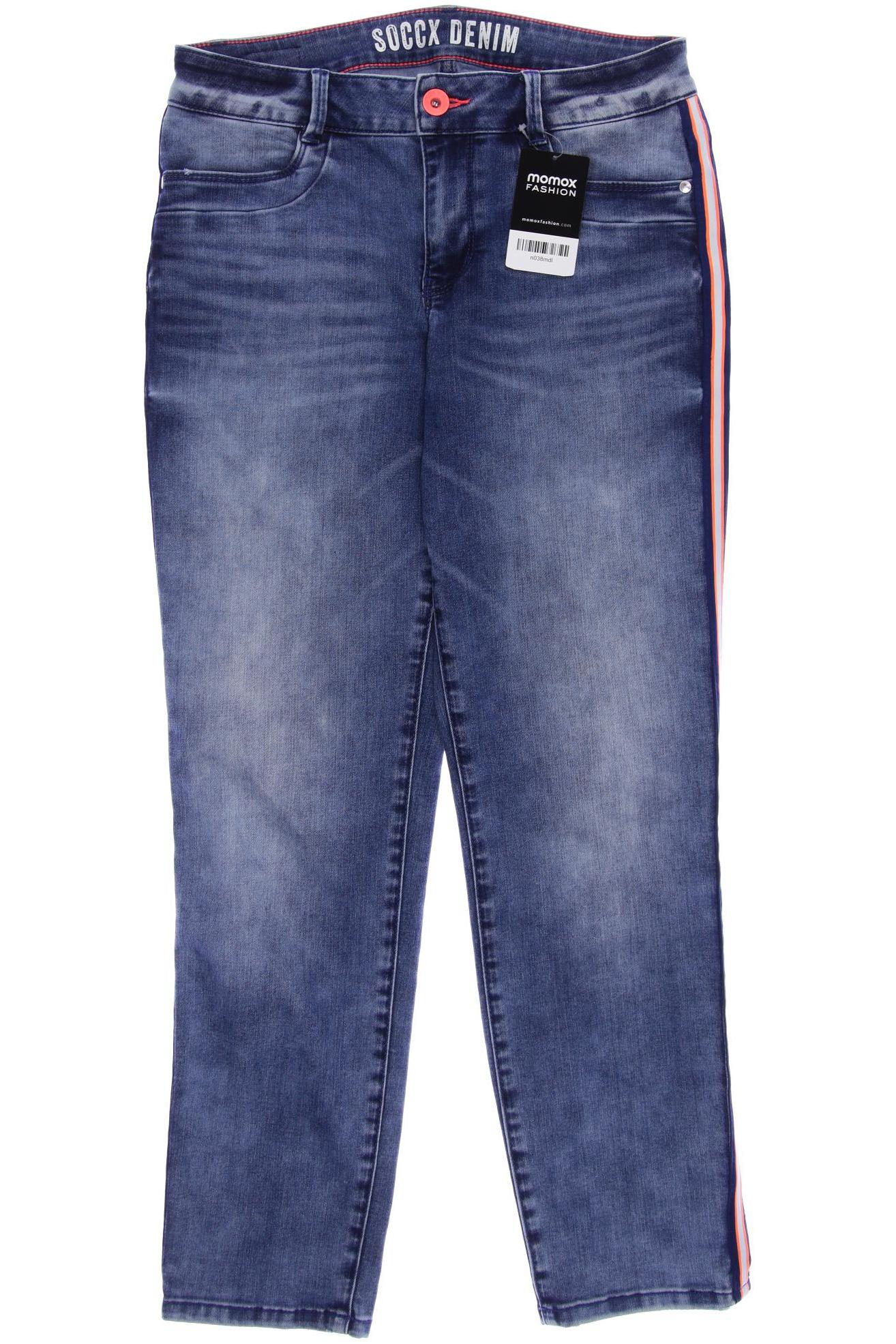 

SOCCX Damen Jeans, blau