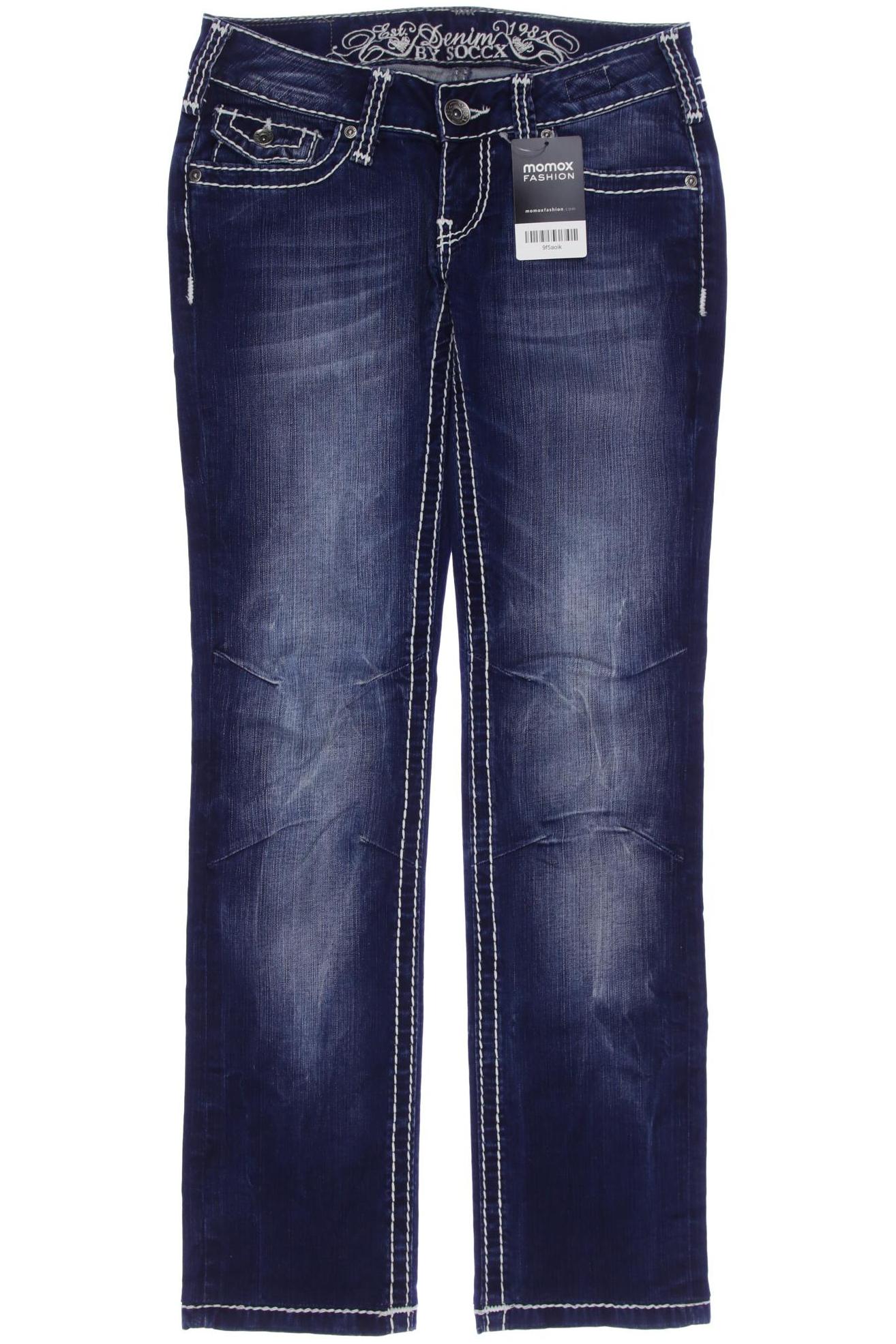 

Soccx Damen Jeans, blau, Gr. 26