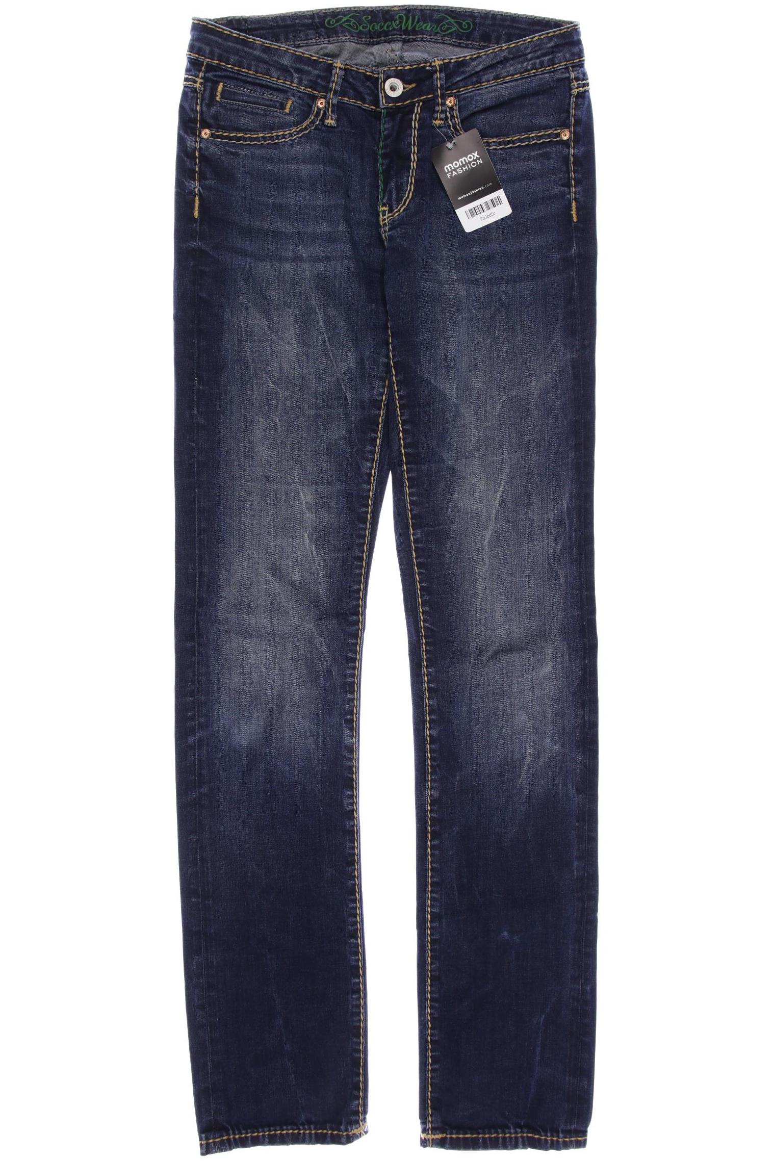 

SOCCX Damen Jeans, marineblau
