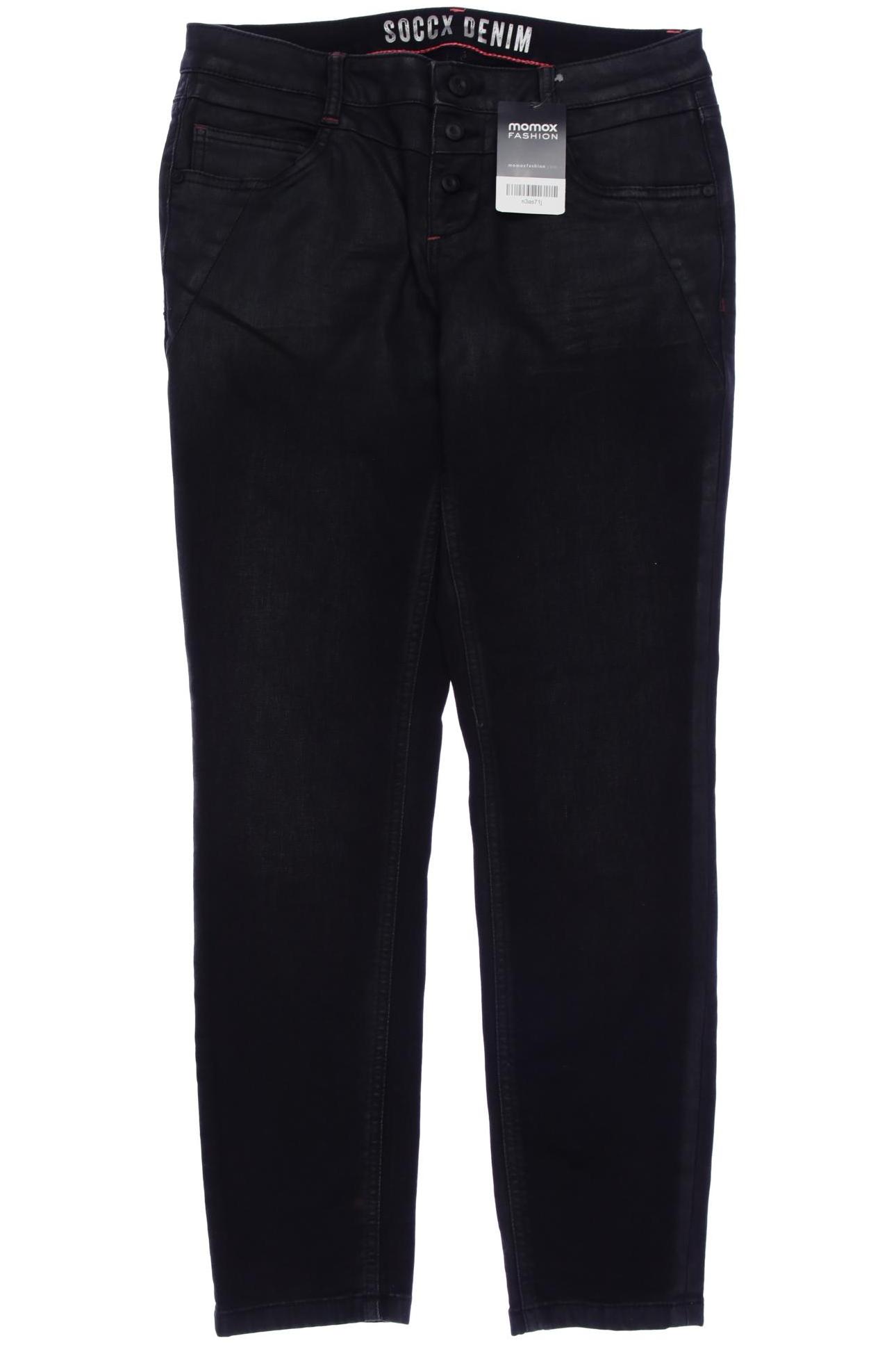 

Soccx Damen Jeans, schwarz, Gr. 29
