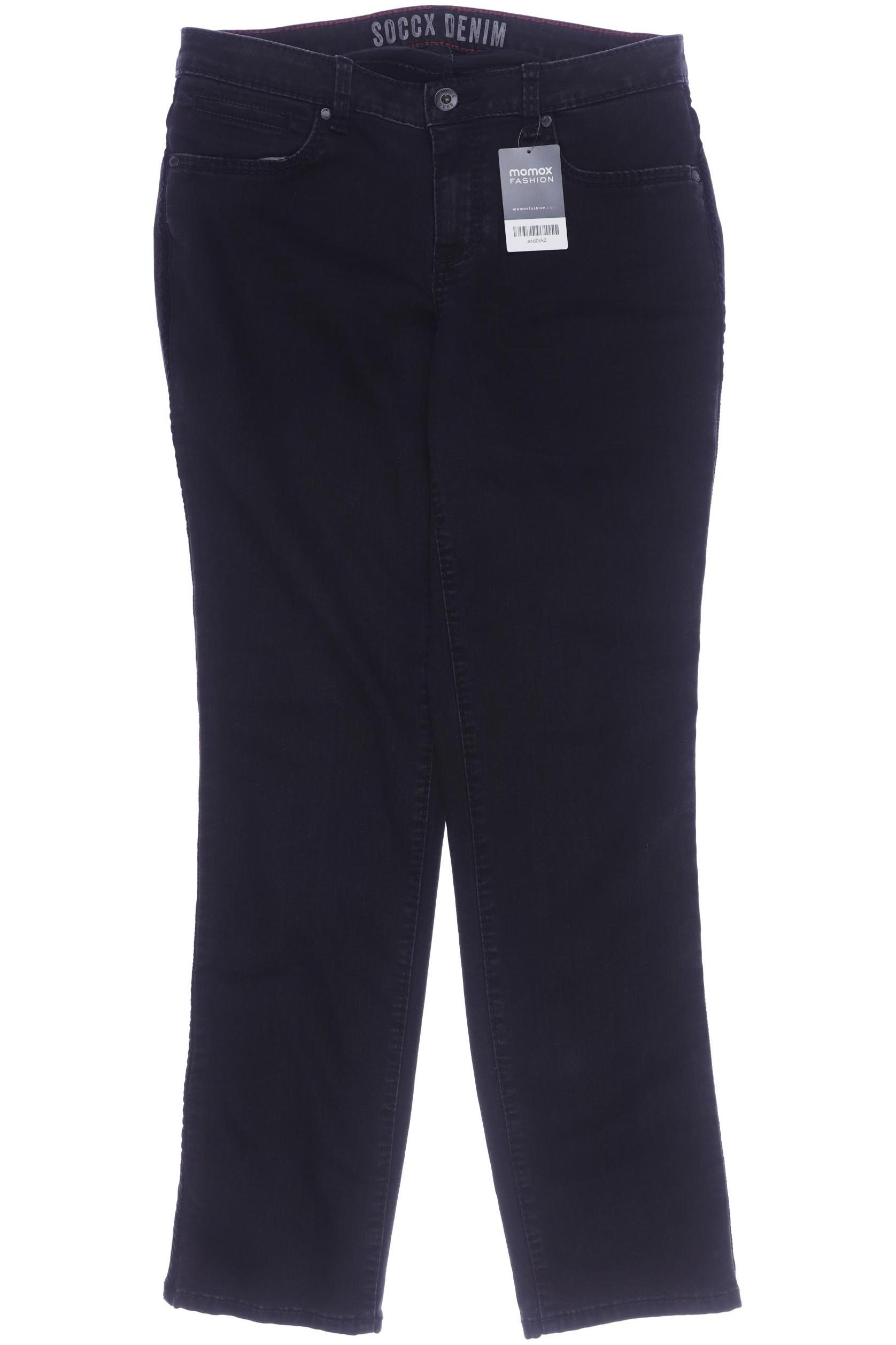 

Soccx Damen Jeans, schwarz, Gr. 32