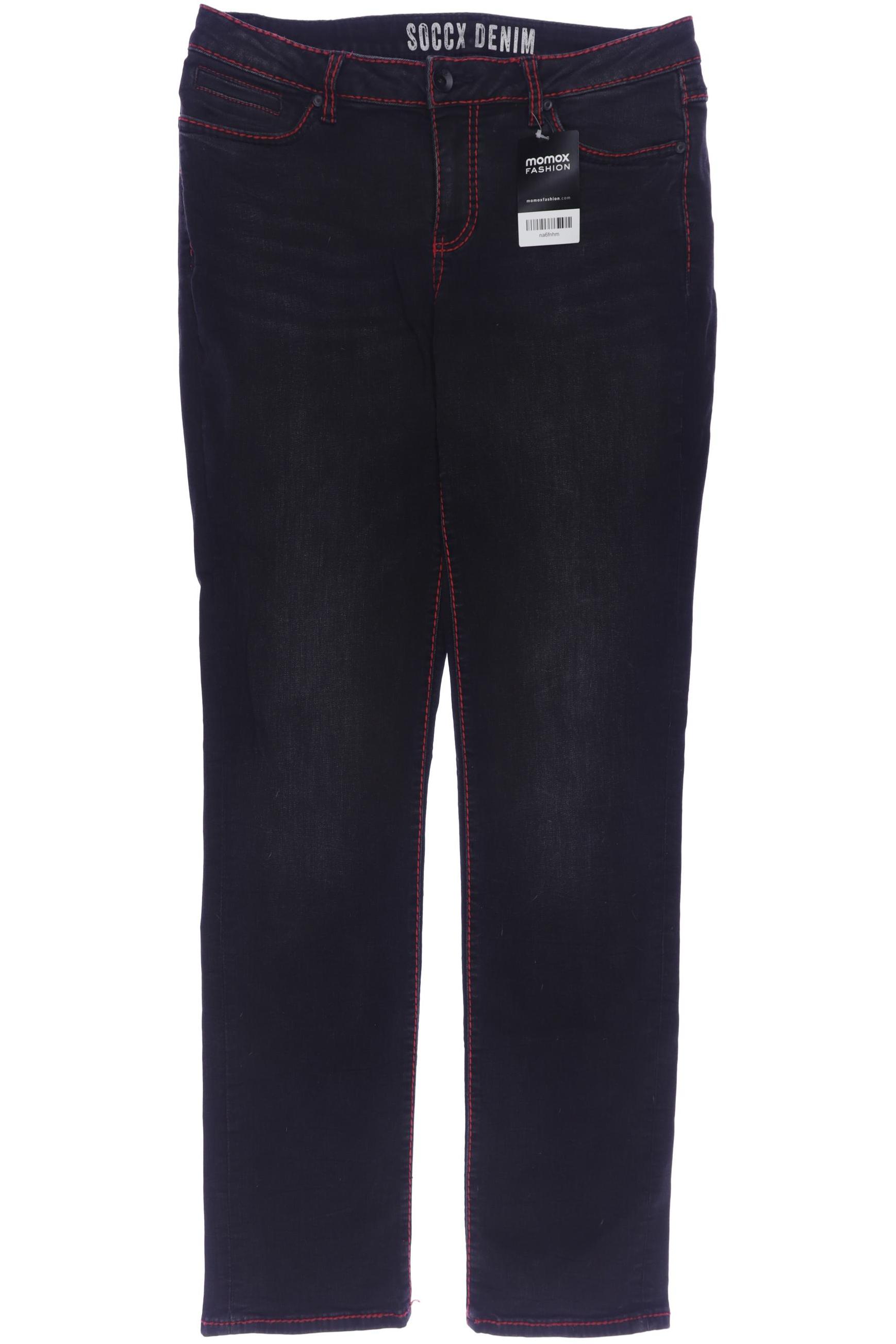 

Soccx Damen Jeans, schwarz, Gr. 29