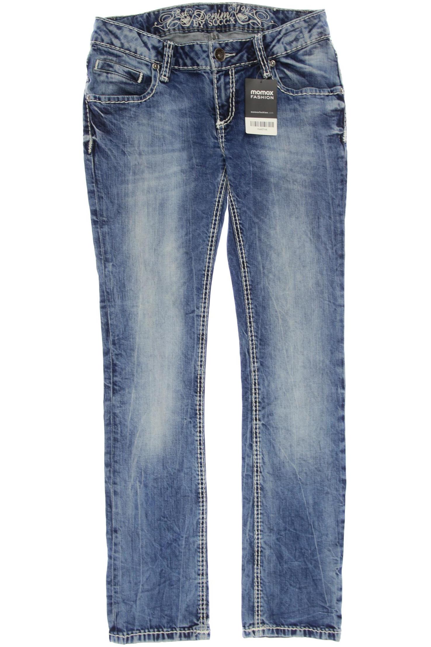 

SOCCX Damen Jeans, blau