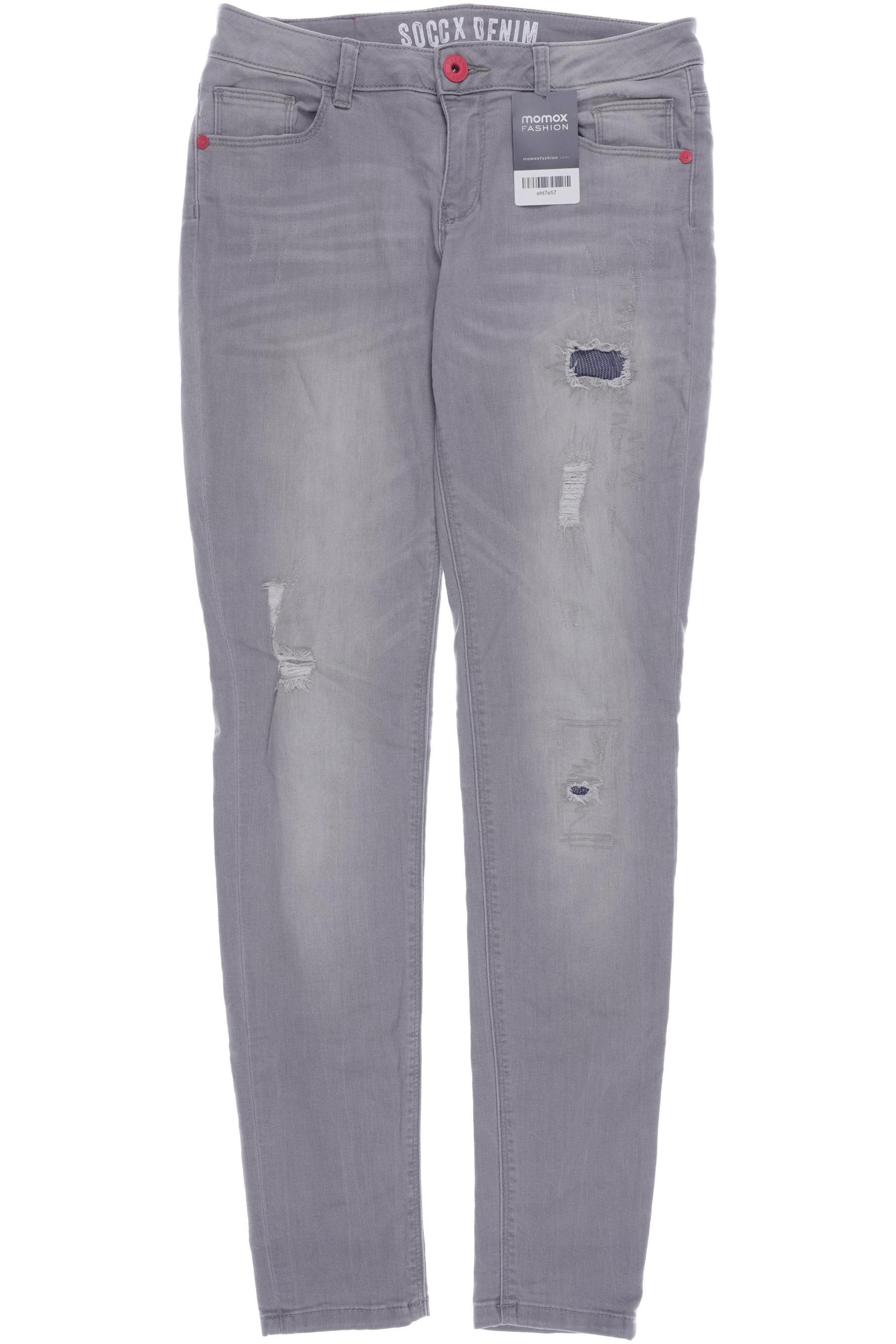 

Soccx Damen Jeans, grau, Gr. 38
