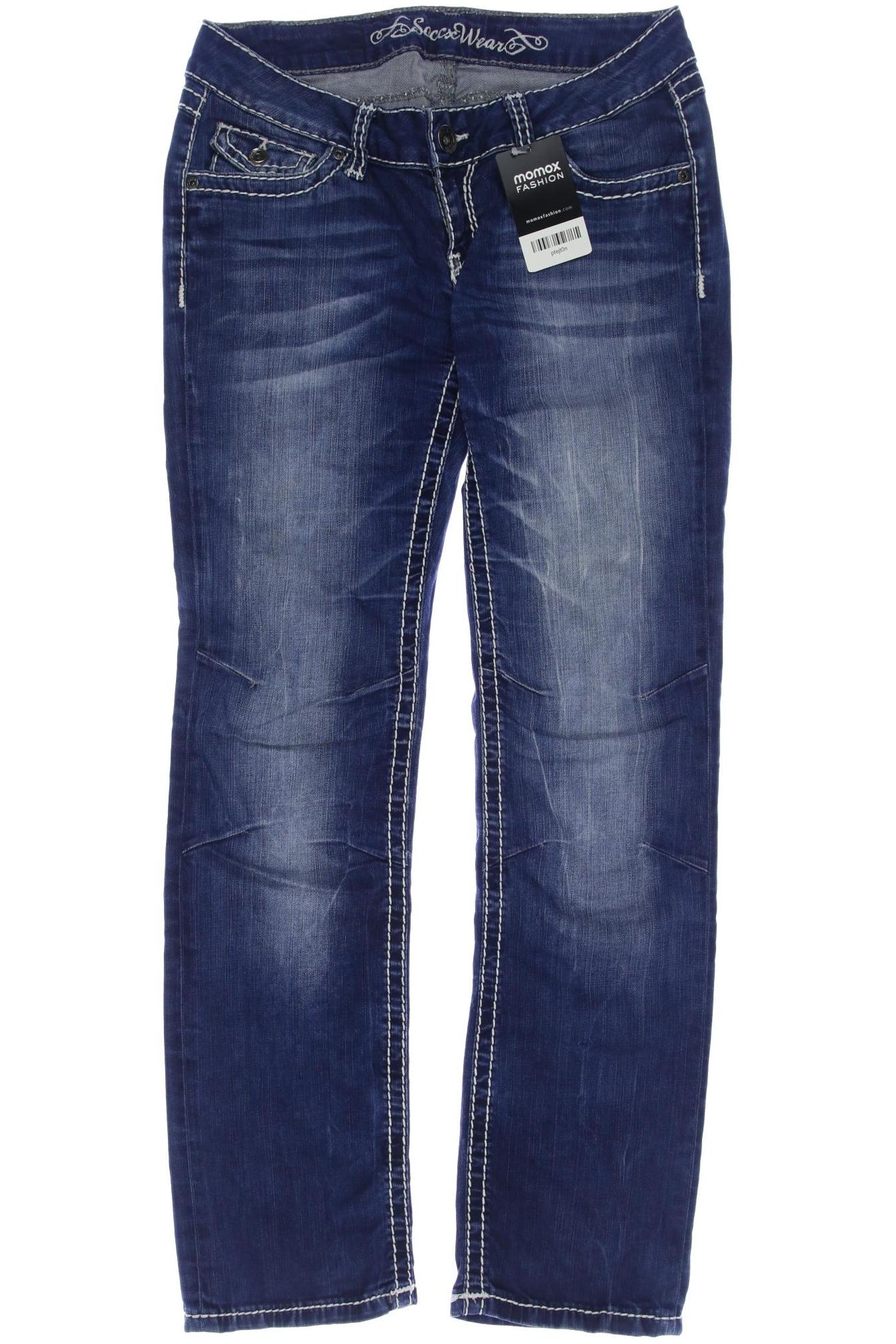 

Soccx Damen Jeans, blau, Gr. 28