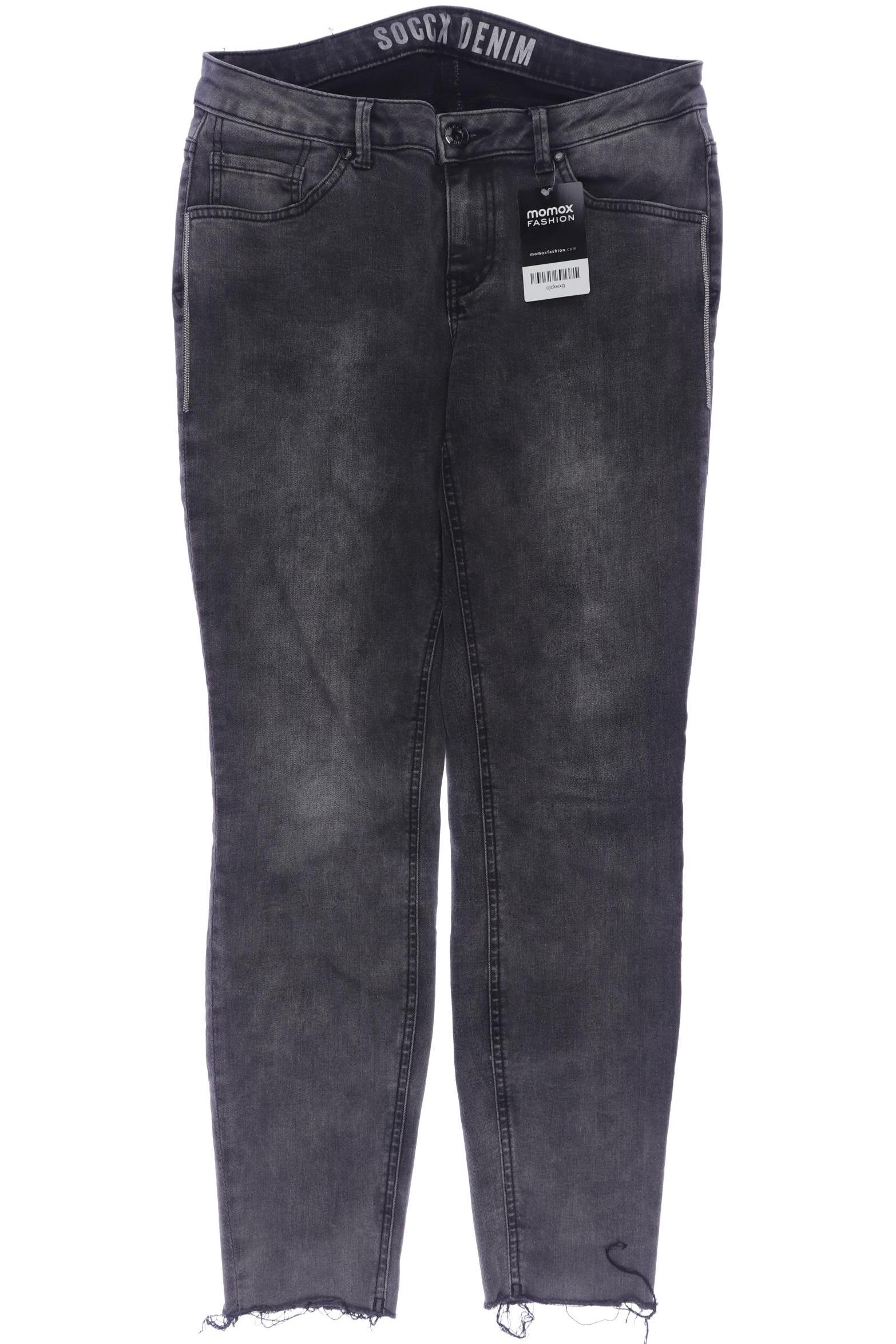 

Soccx Damen Jeans, grau, Gr. 31