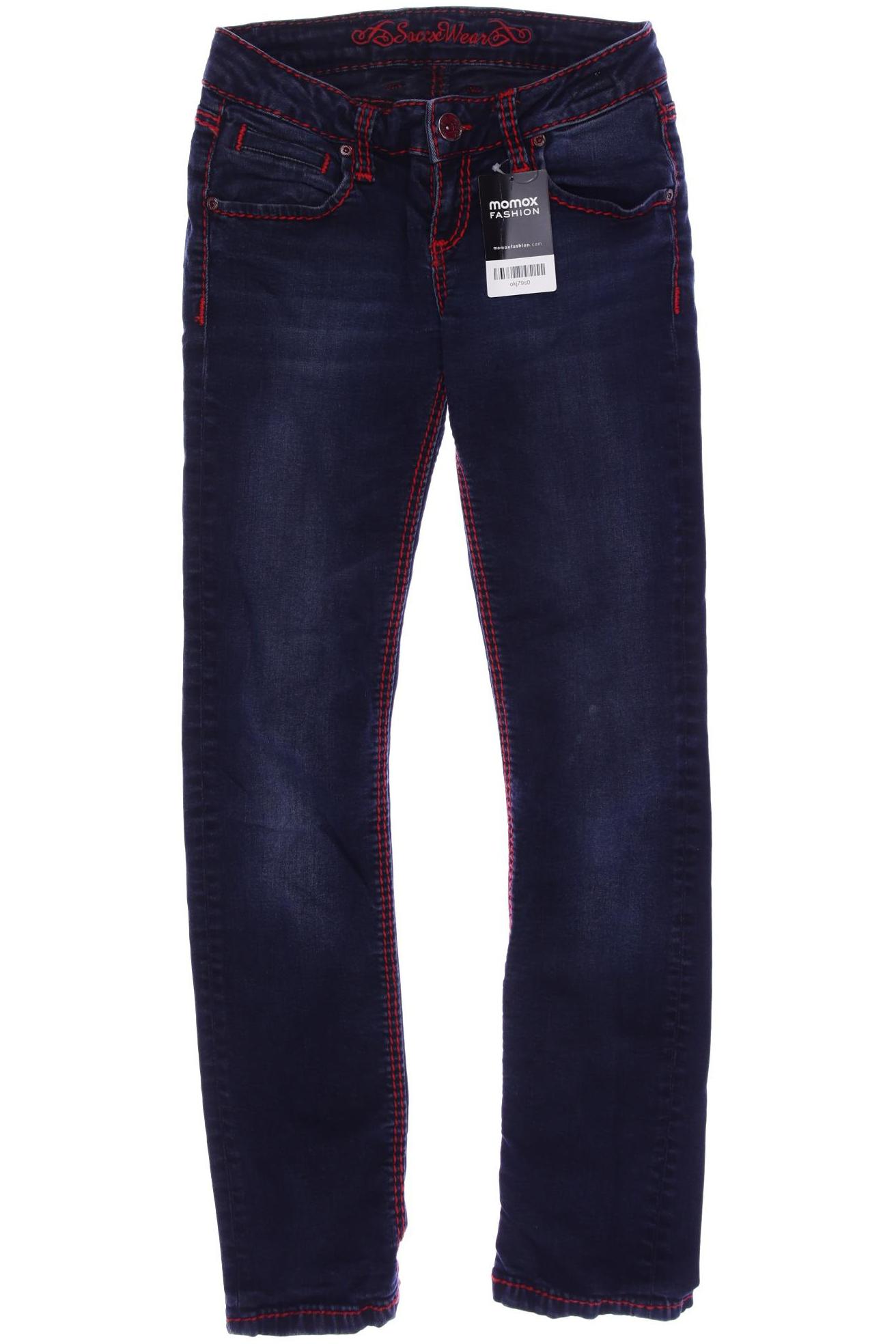 

SOCCX Damen Jeans, marineblau