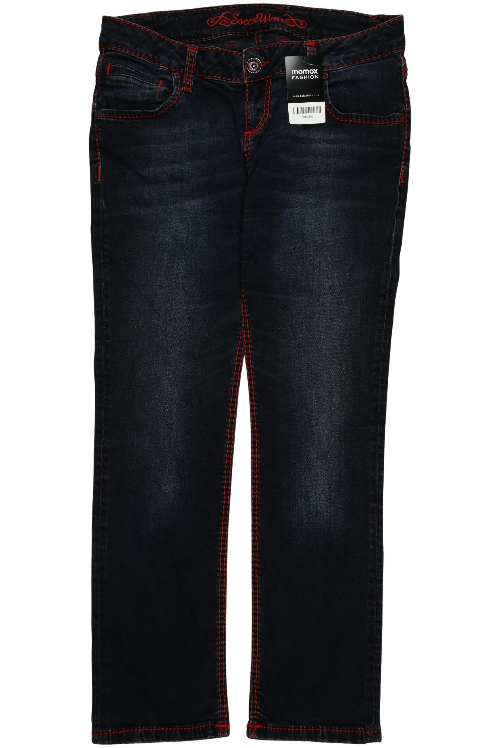 

Soccx Damen Jeans, marineblau, Gr. 30