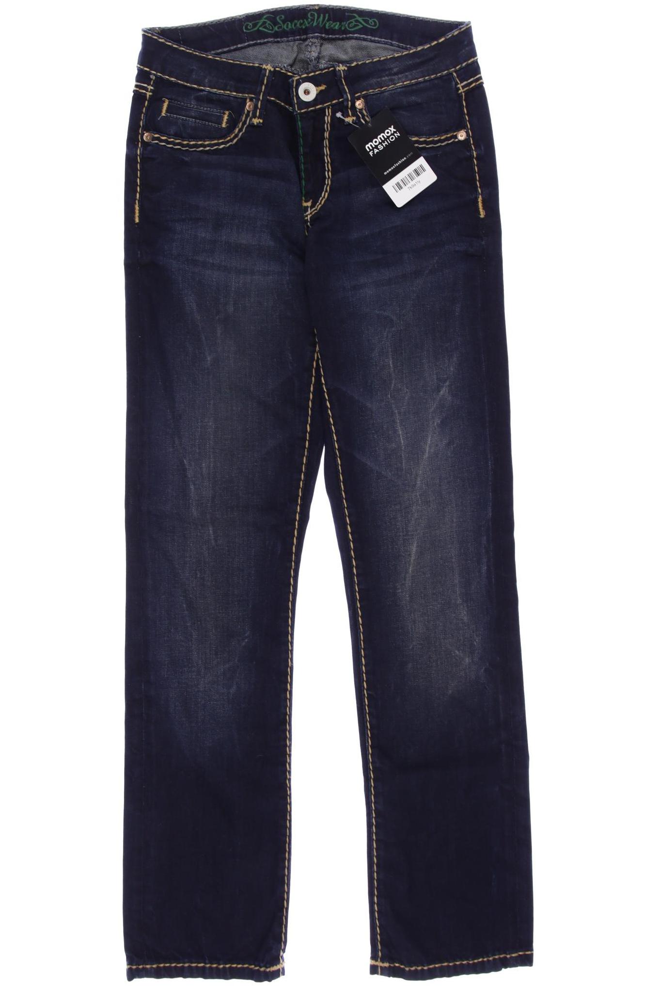 

SOCCX Damen Jeans, marineblau