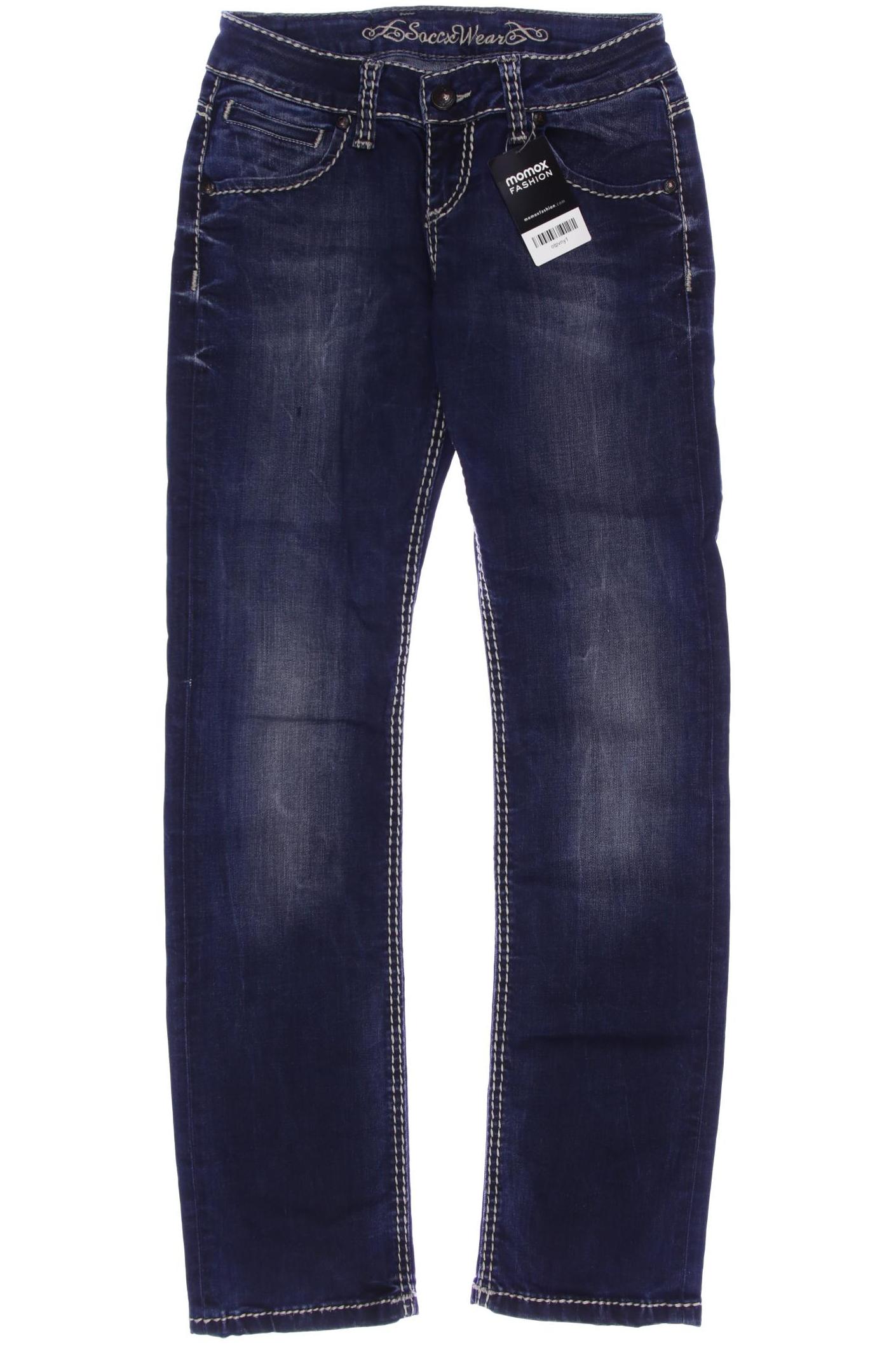 

SOCCX Damen Jeans, marineblau