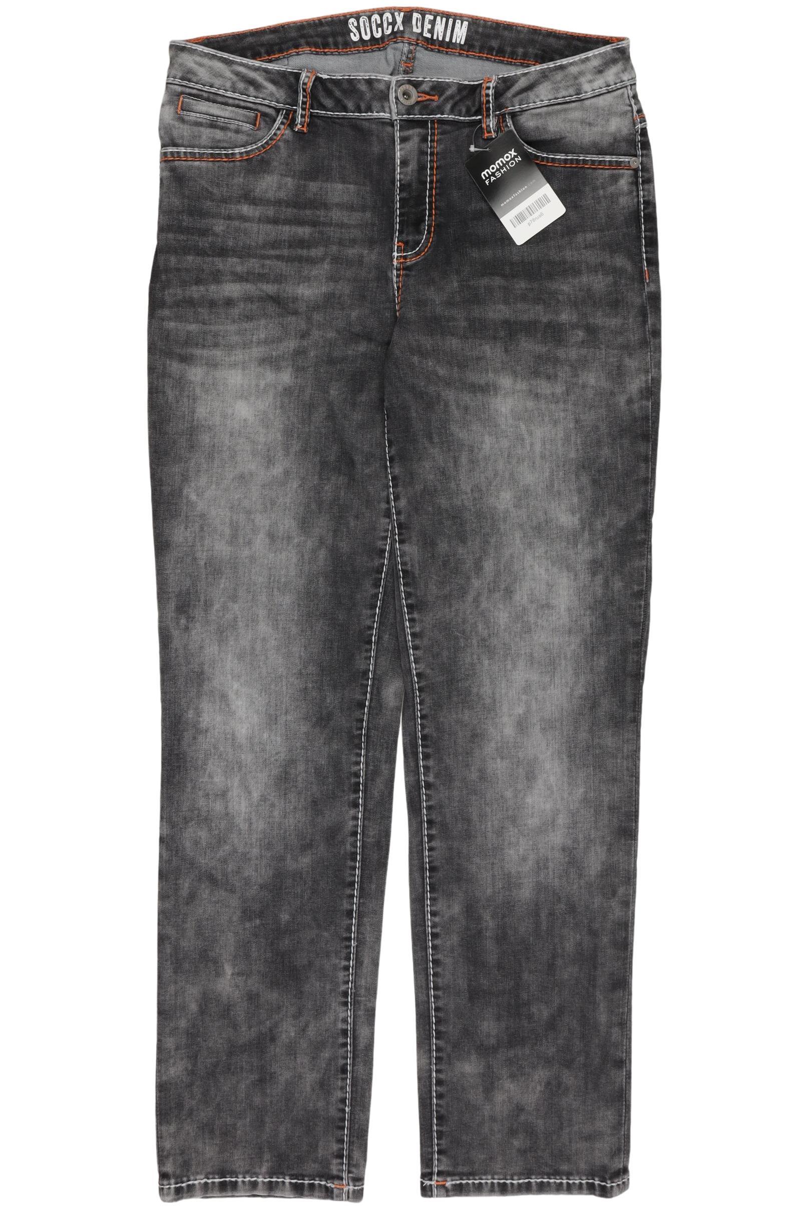 

Soccx Damen Jeans, grau, Gr. 31