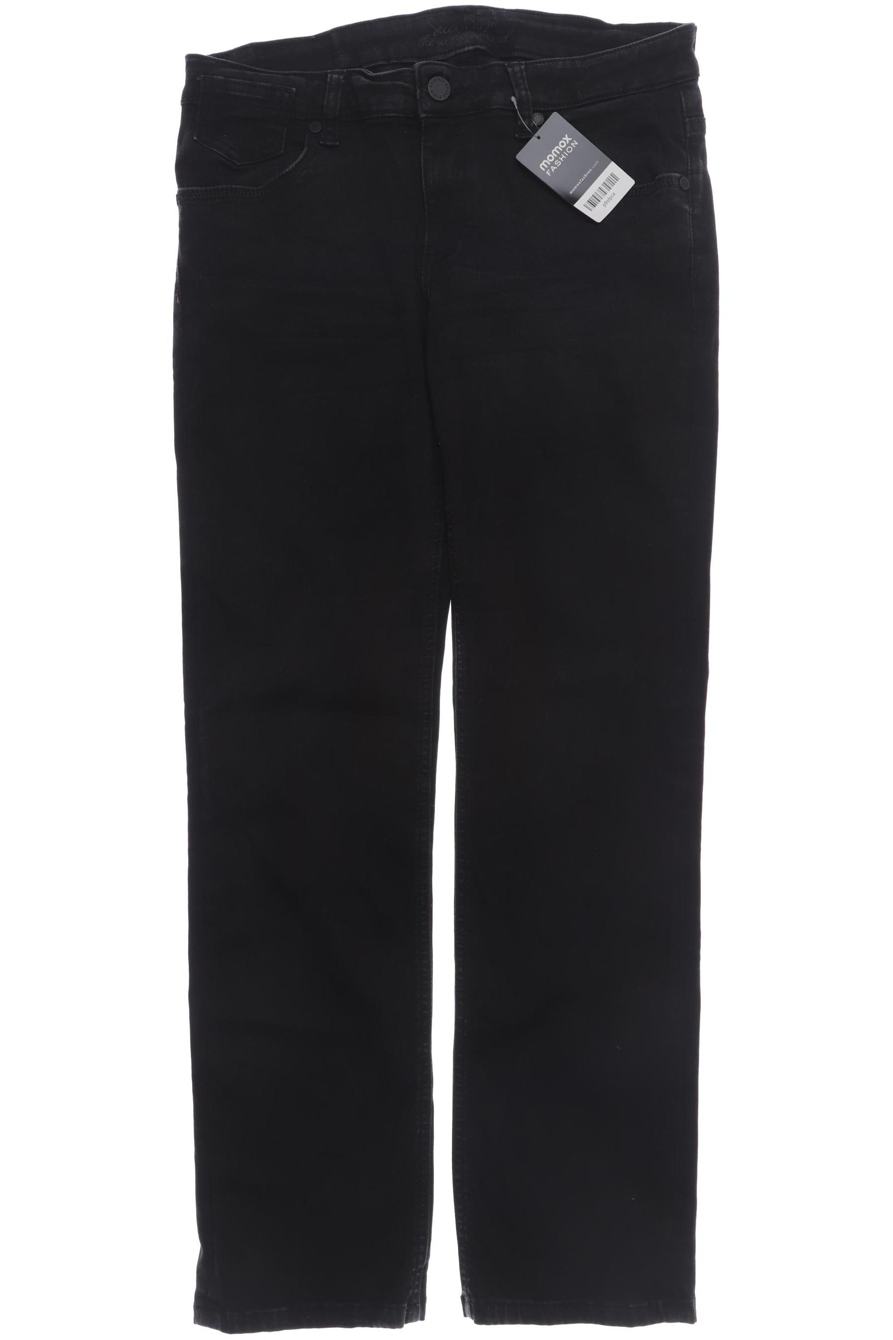 

SOCCX Damen Jeans, schwarz