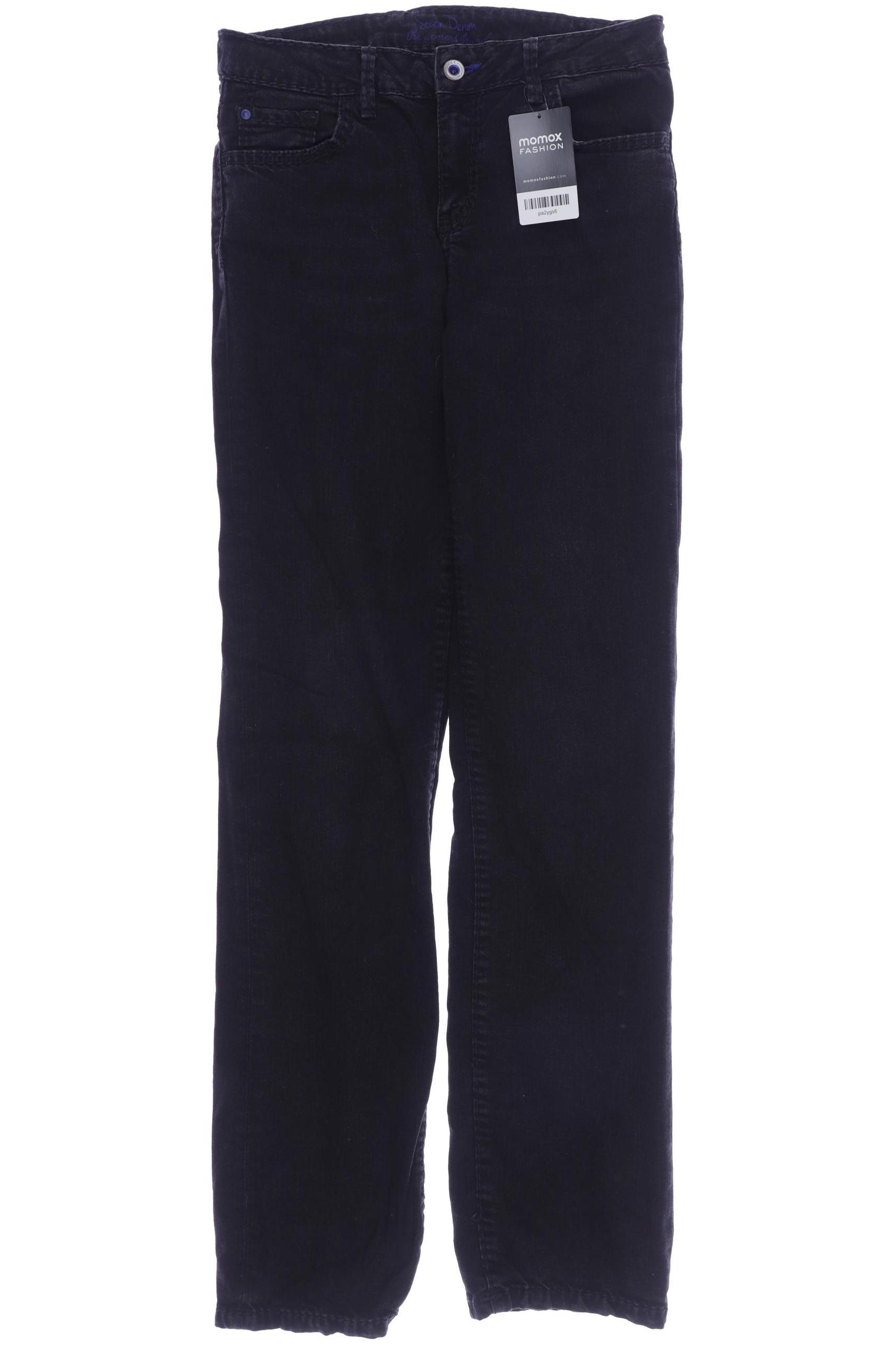 

SOCCX Damen Jeans, schwarz