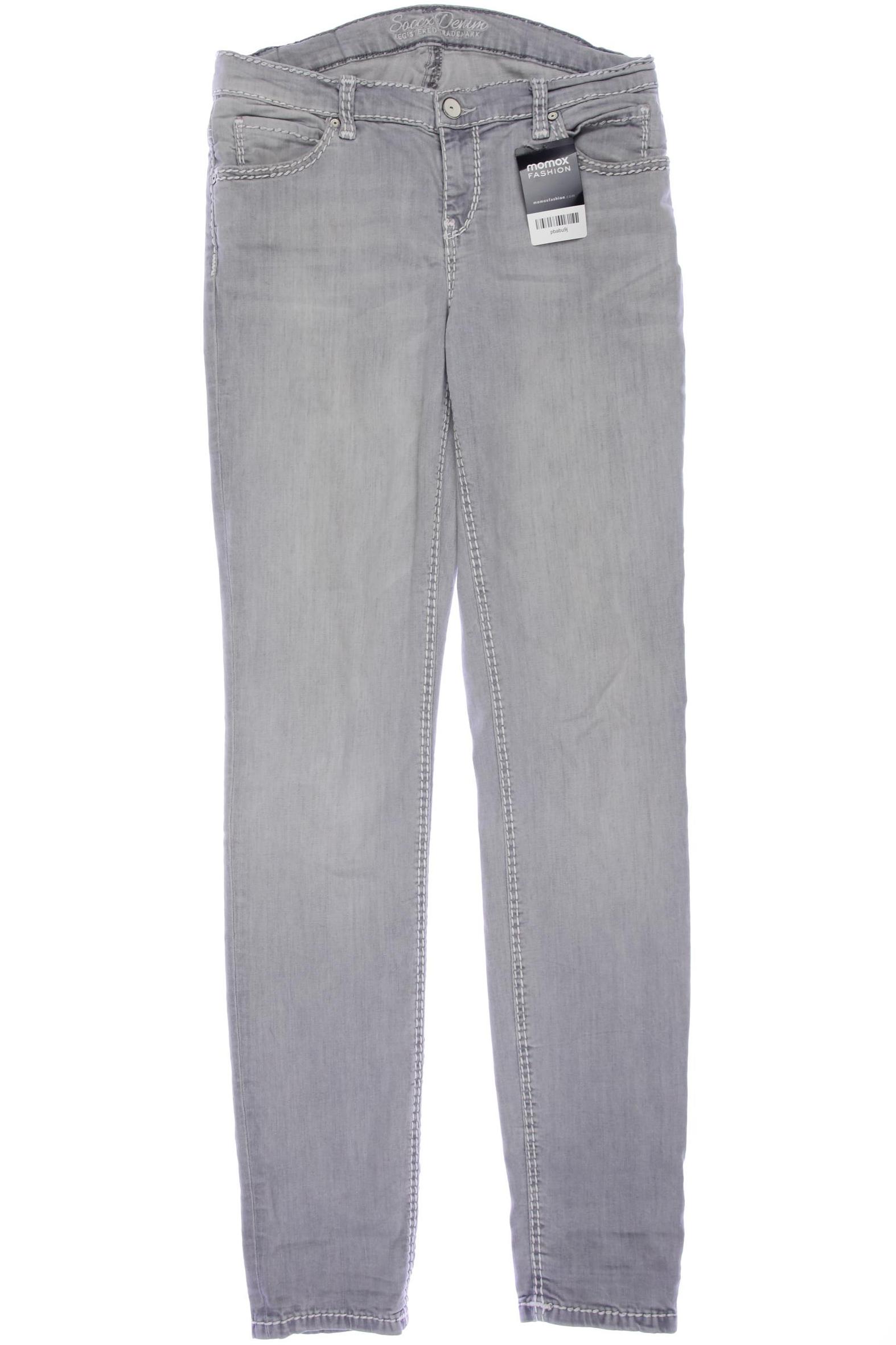 

Soccx Damen Jeans, grau, Gr. 30