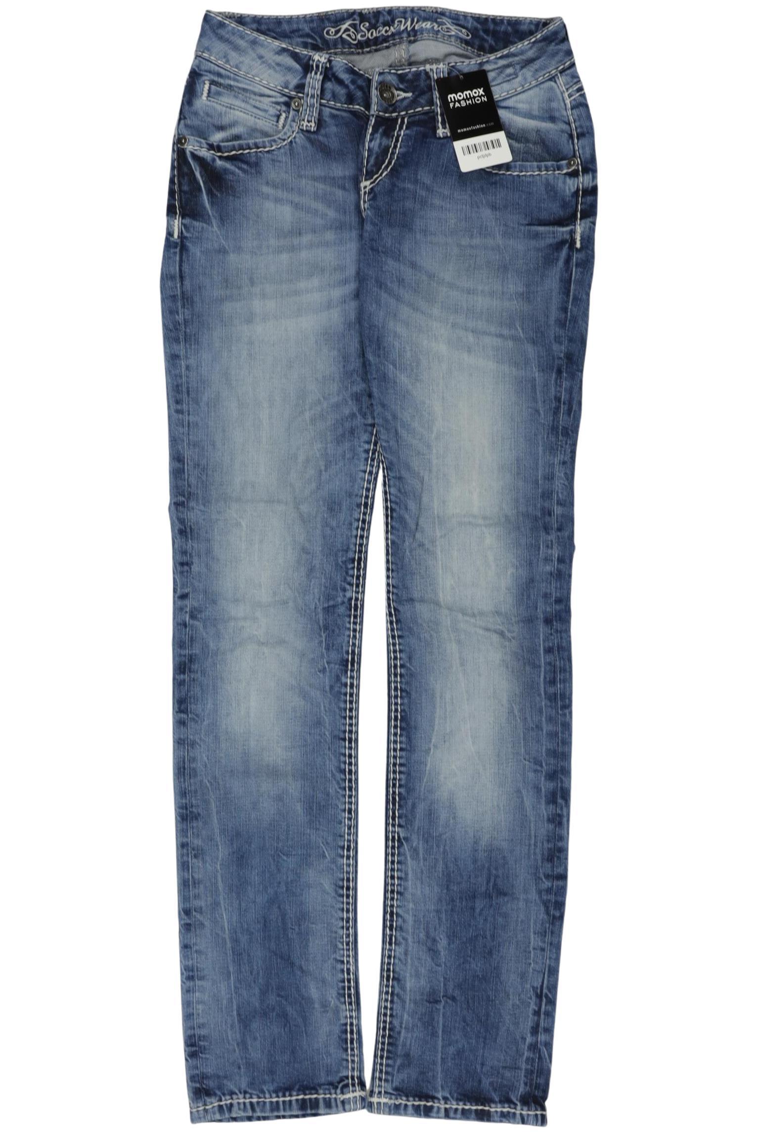 

Soccx Damen Jeans, blau, Gr. 26
