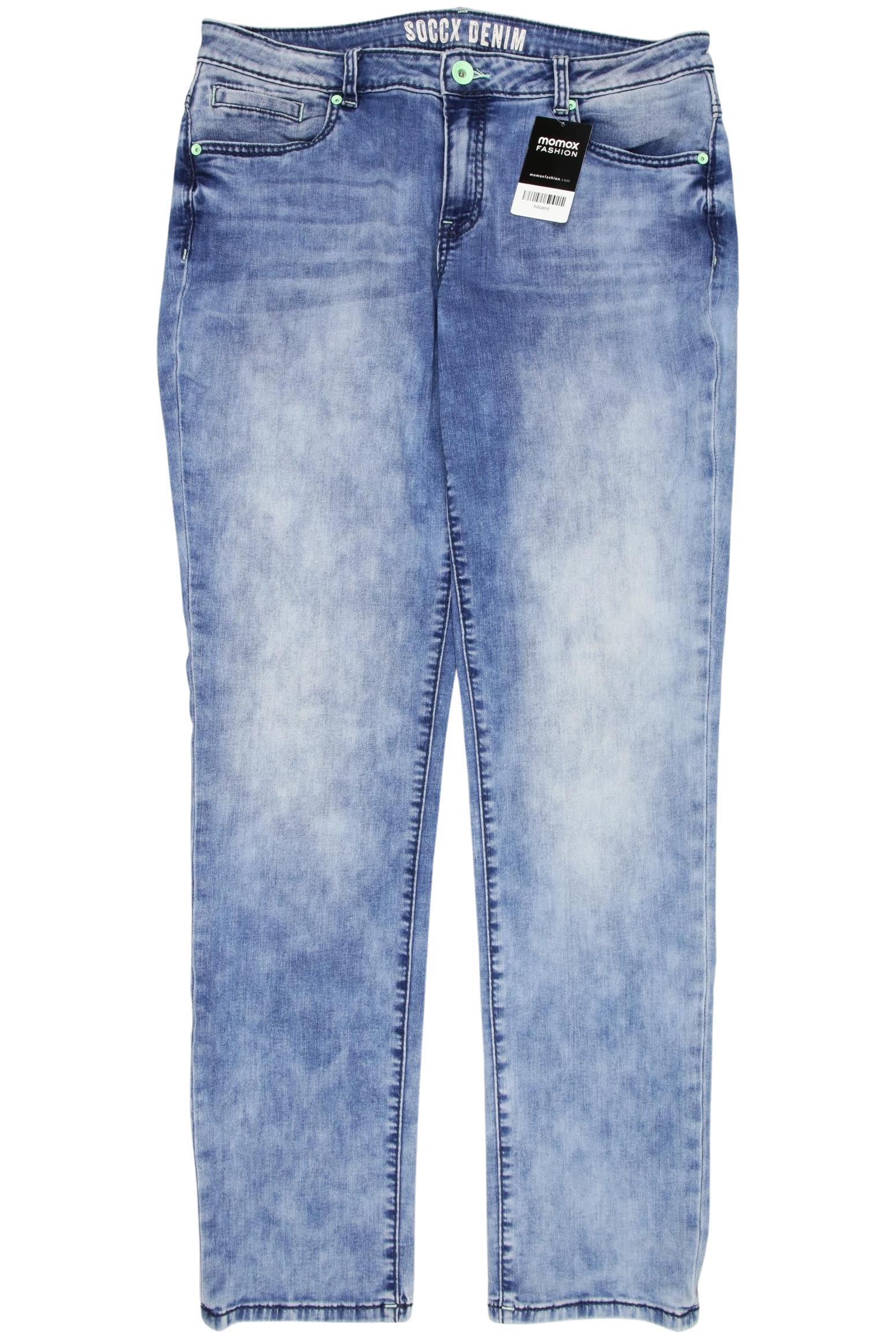

Soccx Damen Jeans, blau, Gr. 33