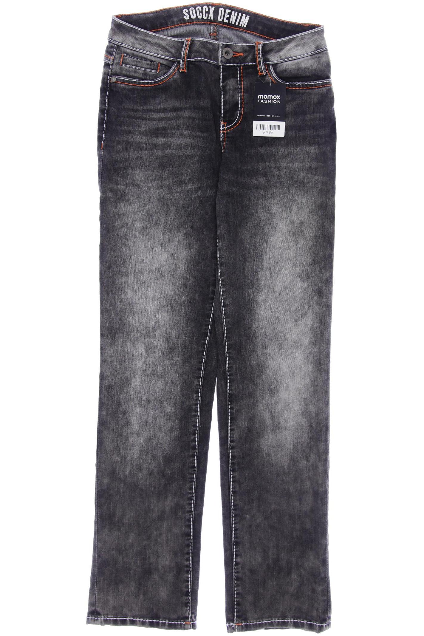 

SOCCX Damen Jeans, grau