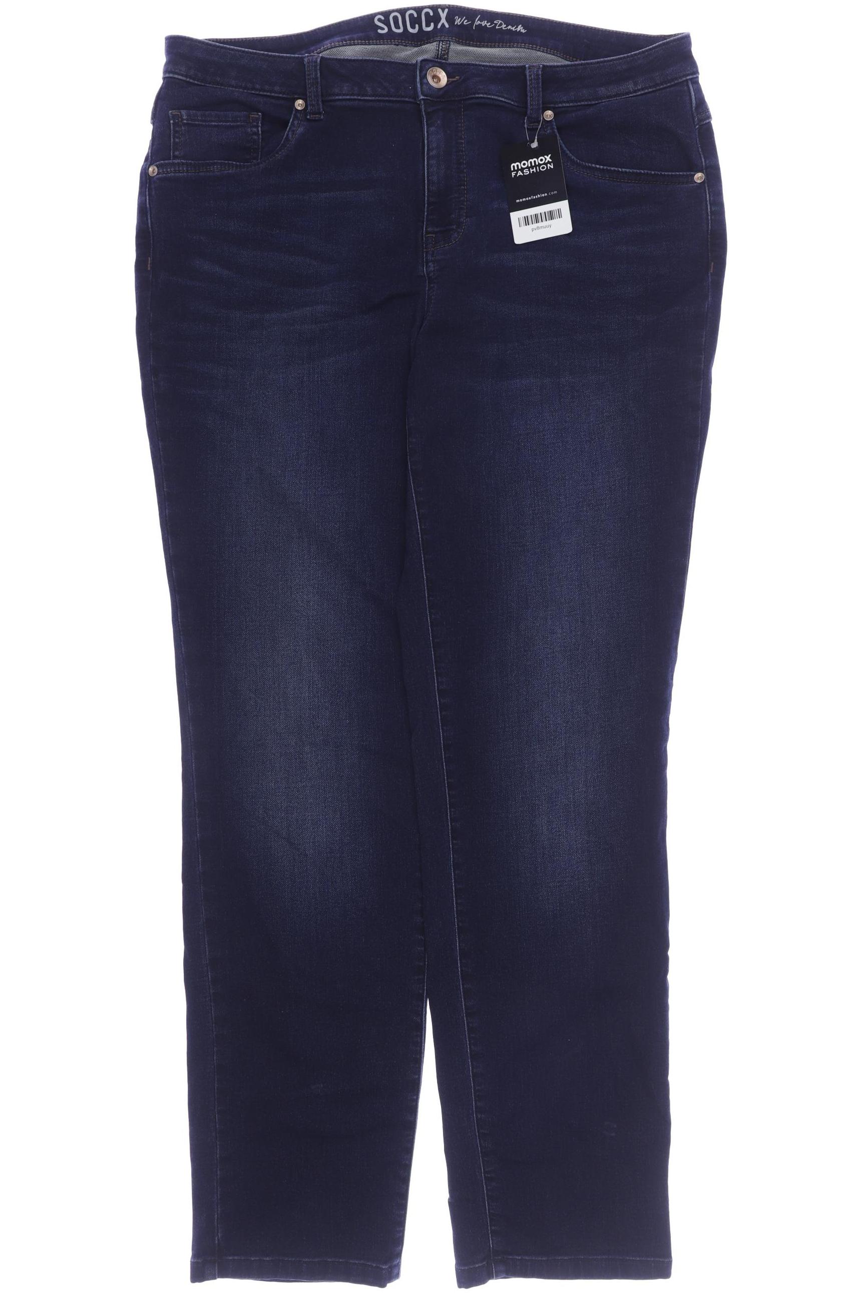 

SOCCX Damen Jeans, marineblau