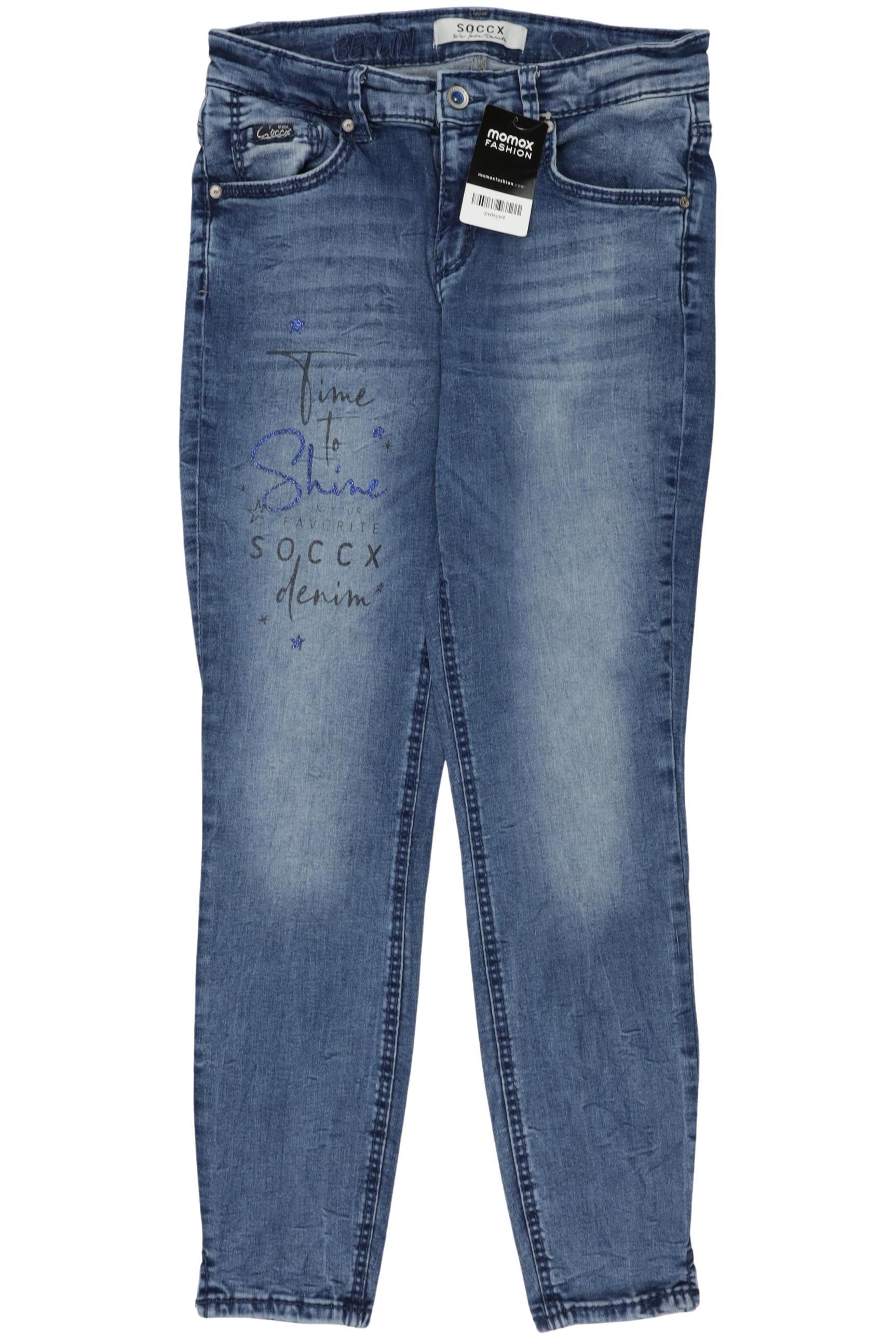 

Soccx Damen Jeans, blau, Gr. 29