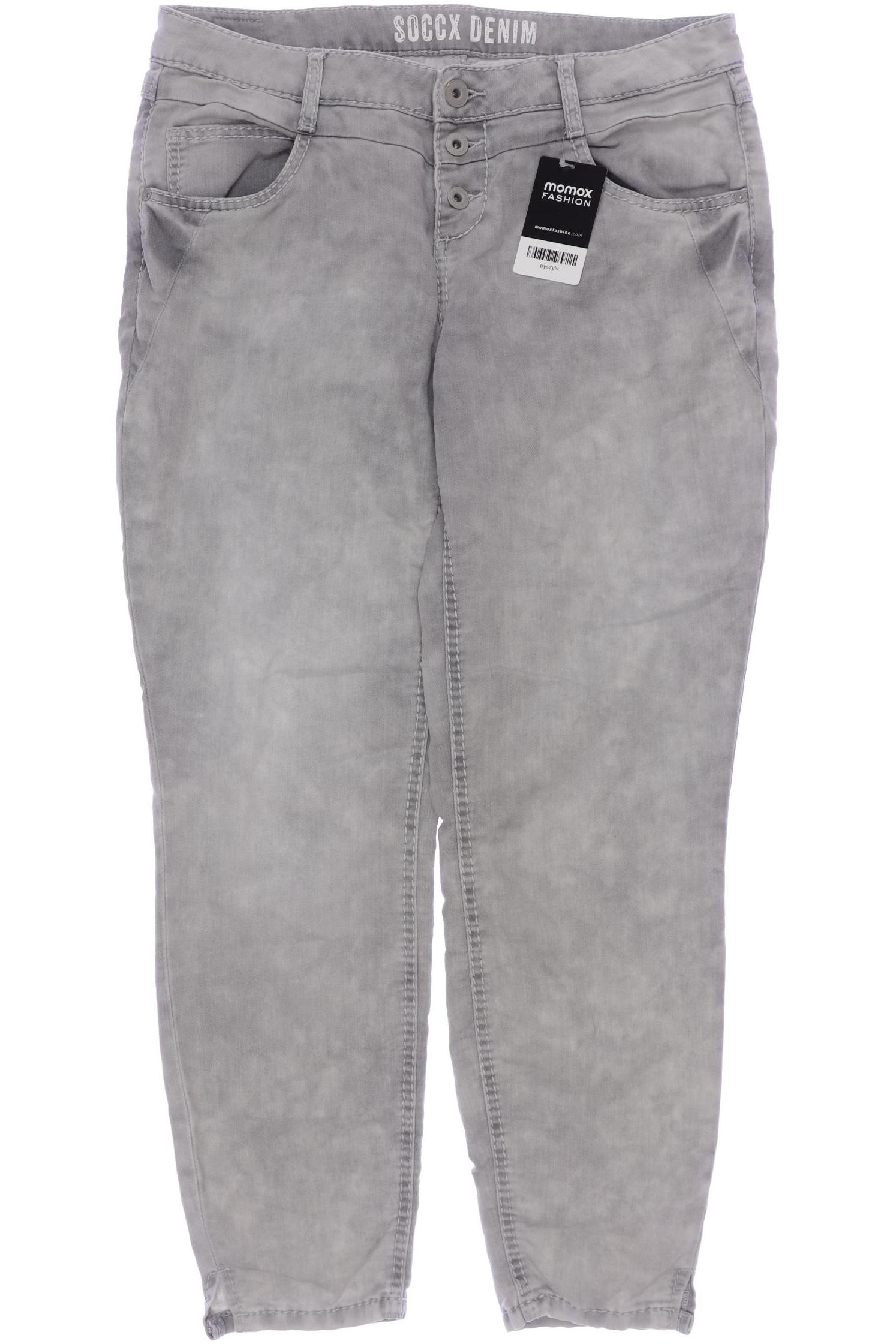 

Soccx Damen Jeans, grau, Gr. 32