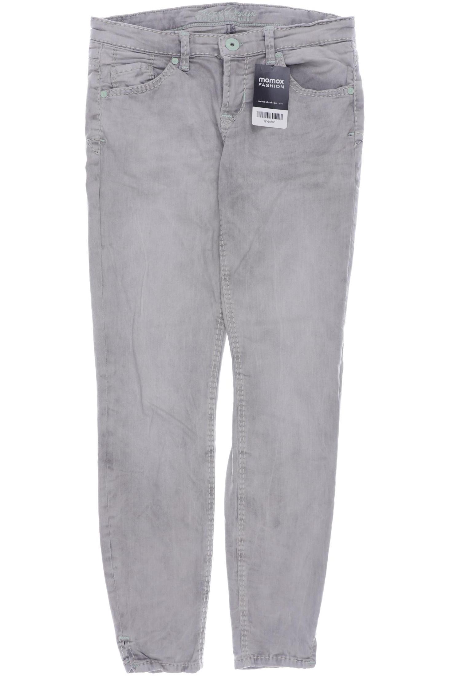 

SOCCX Damen Jeans, grau