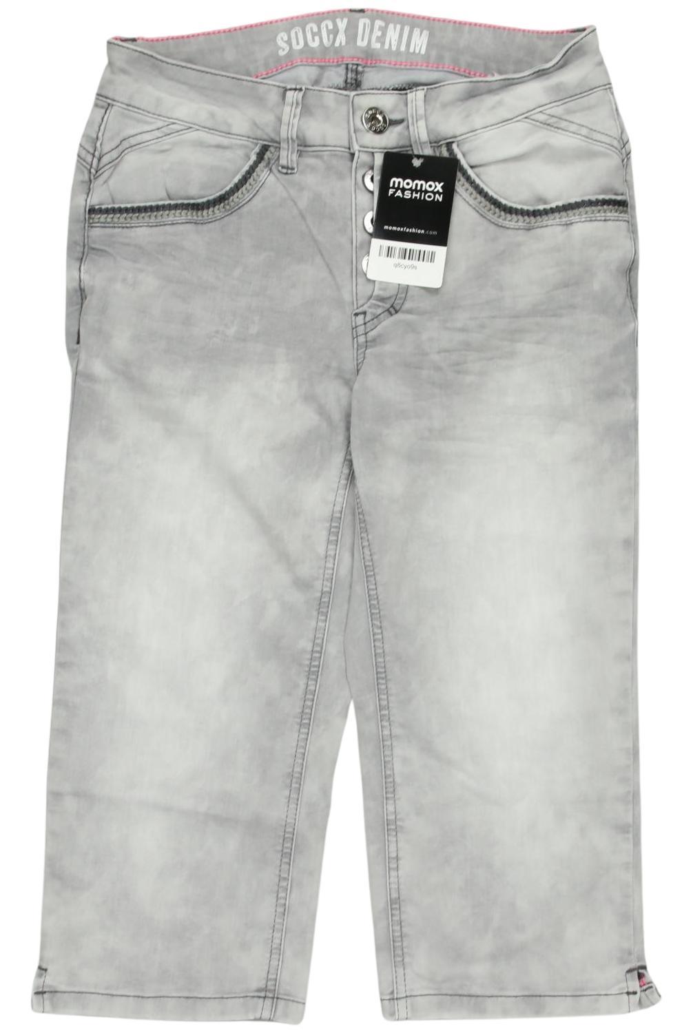 

Soccx Damen Jeans, grau, Gr. 28