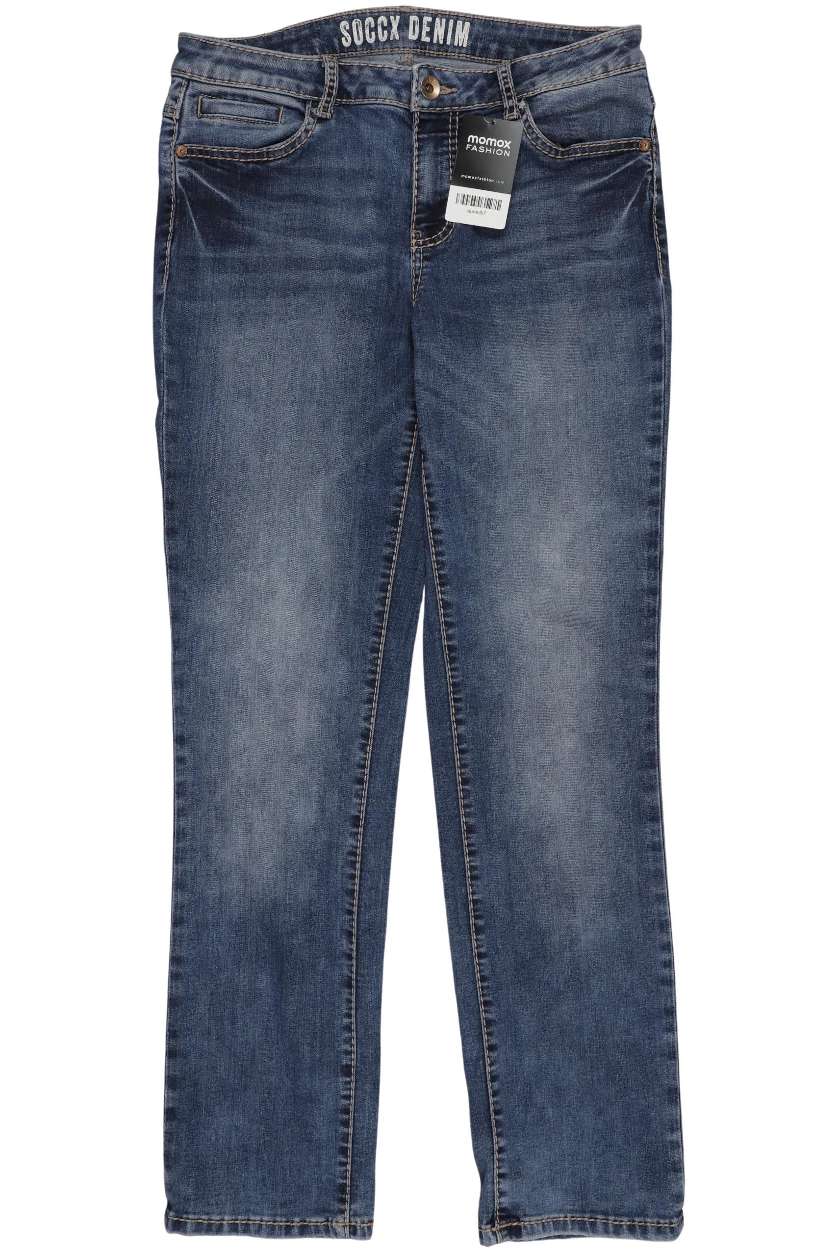 

Soccx Damen Jeans, blau, Gr. 28