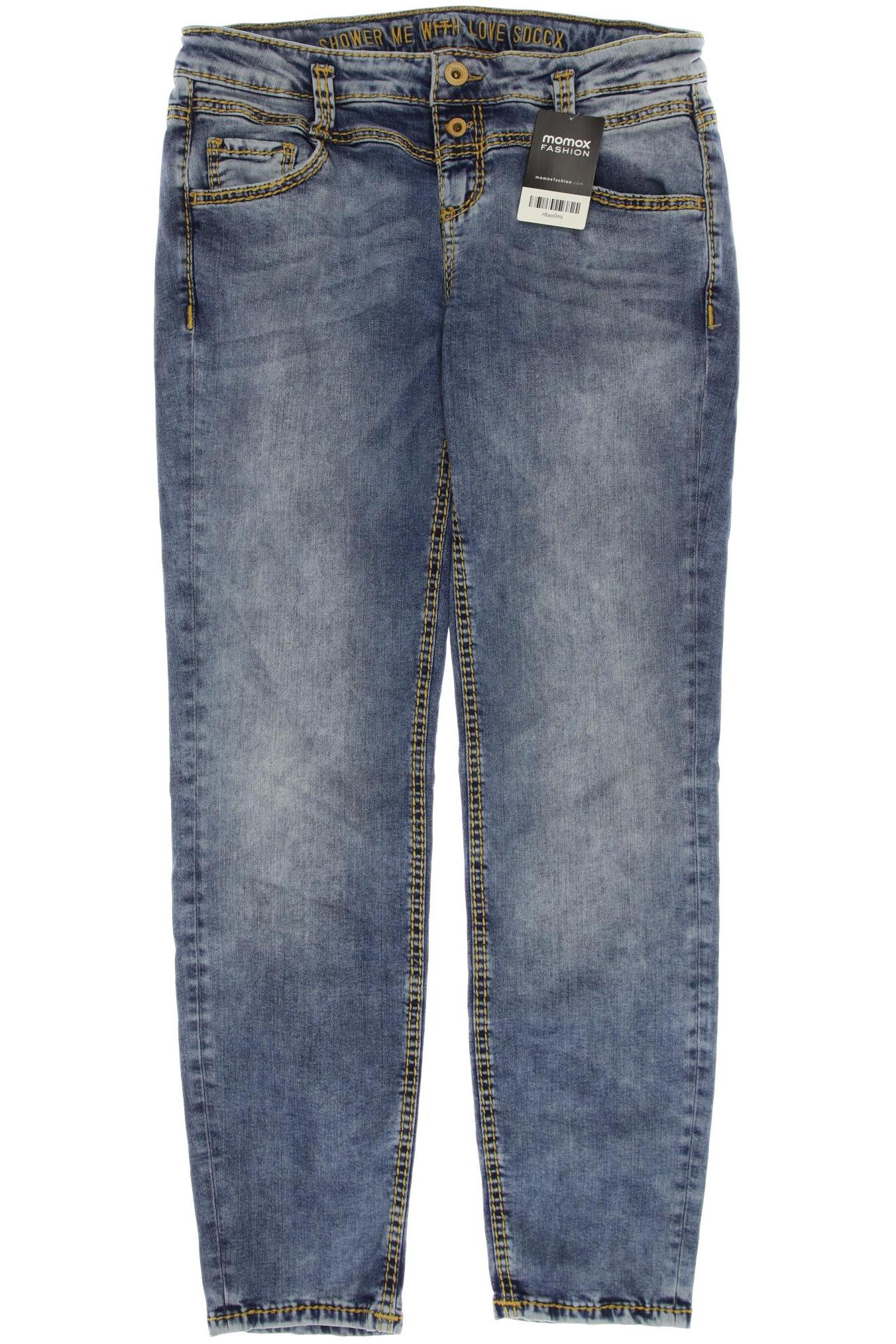 

SOCCX Damen Jeans, blau
