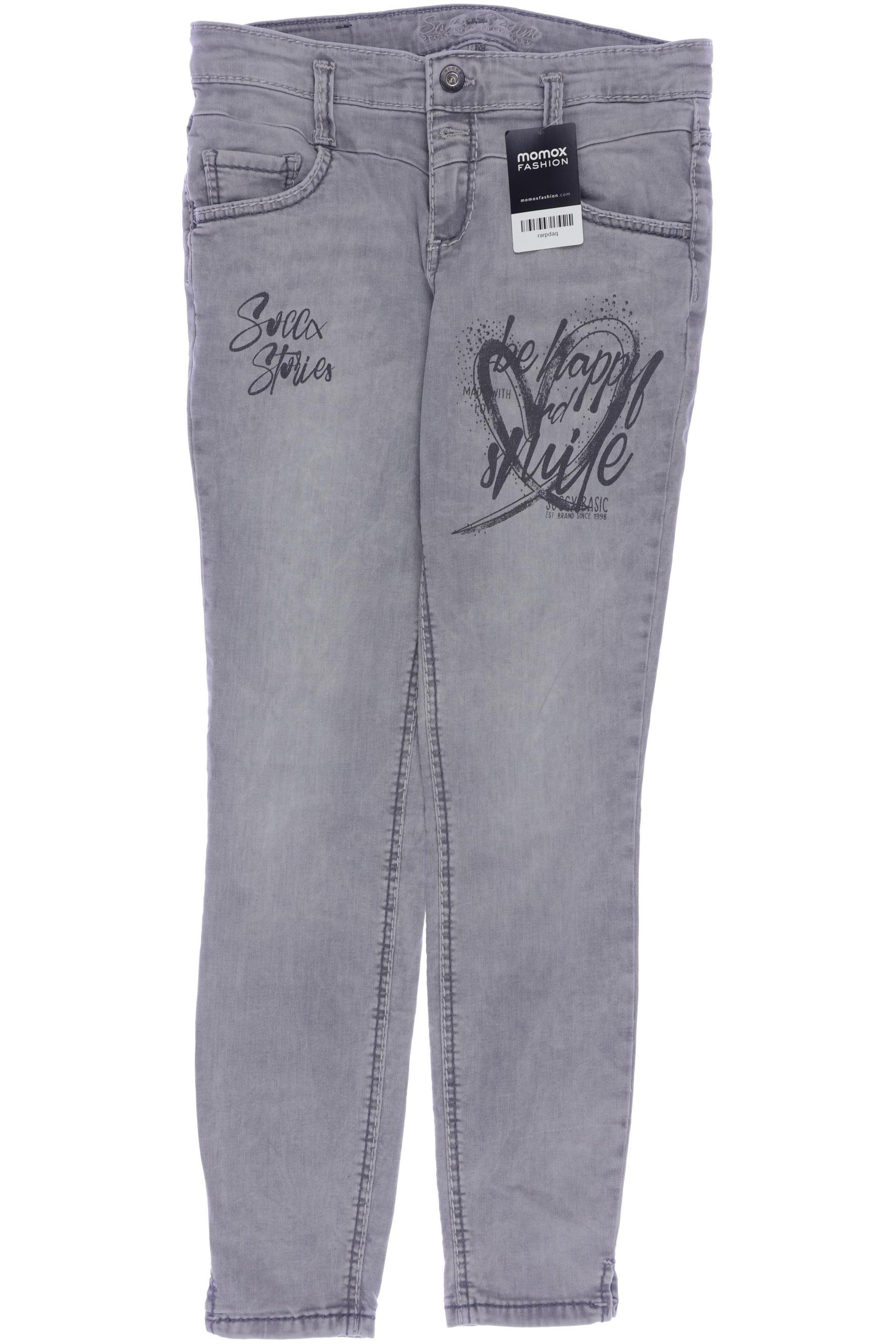 

Soccx Damen Jeans, grau, Gr. 29