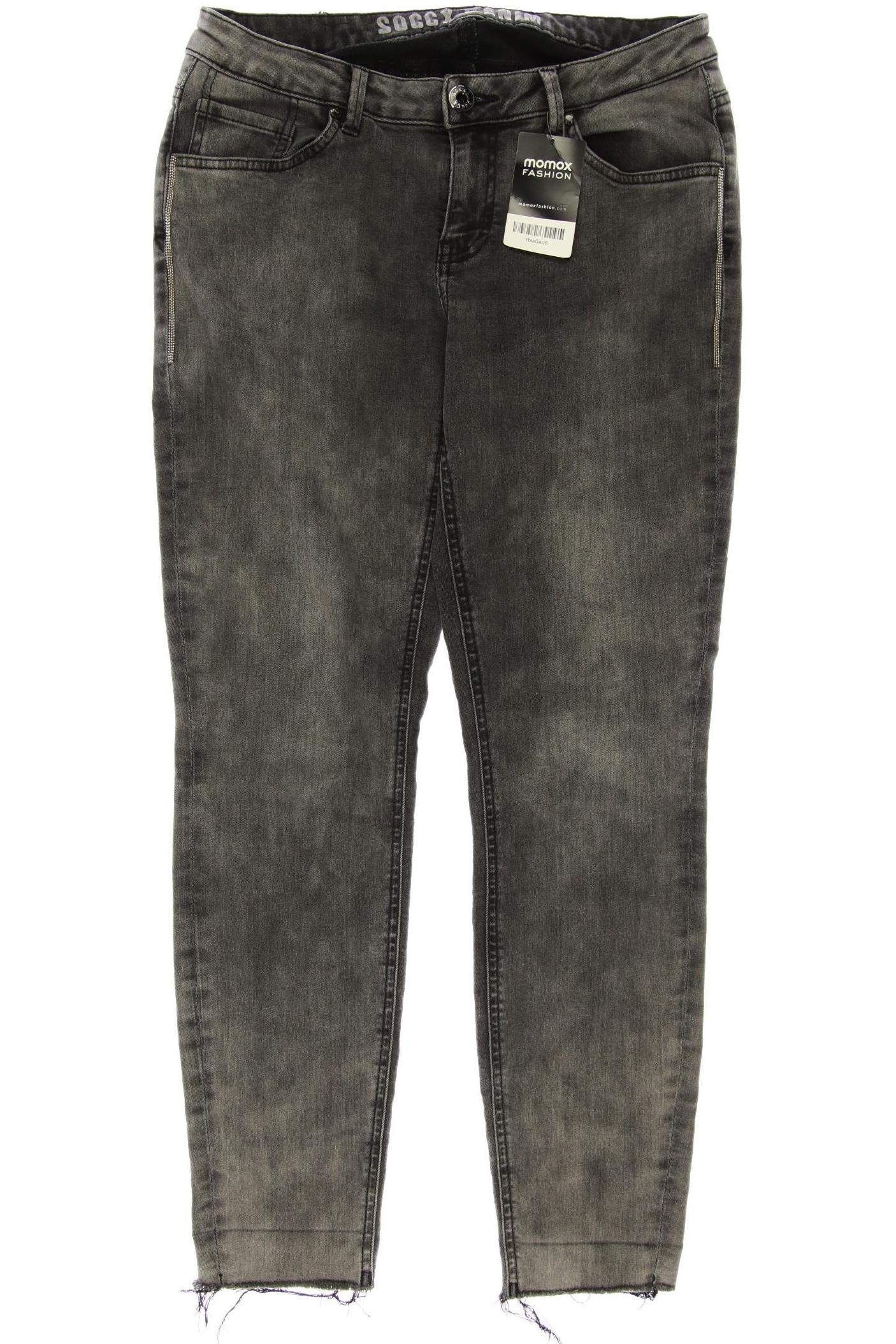 

Soccx Damen Jeans, grau, Gr. 30