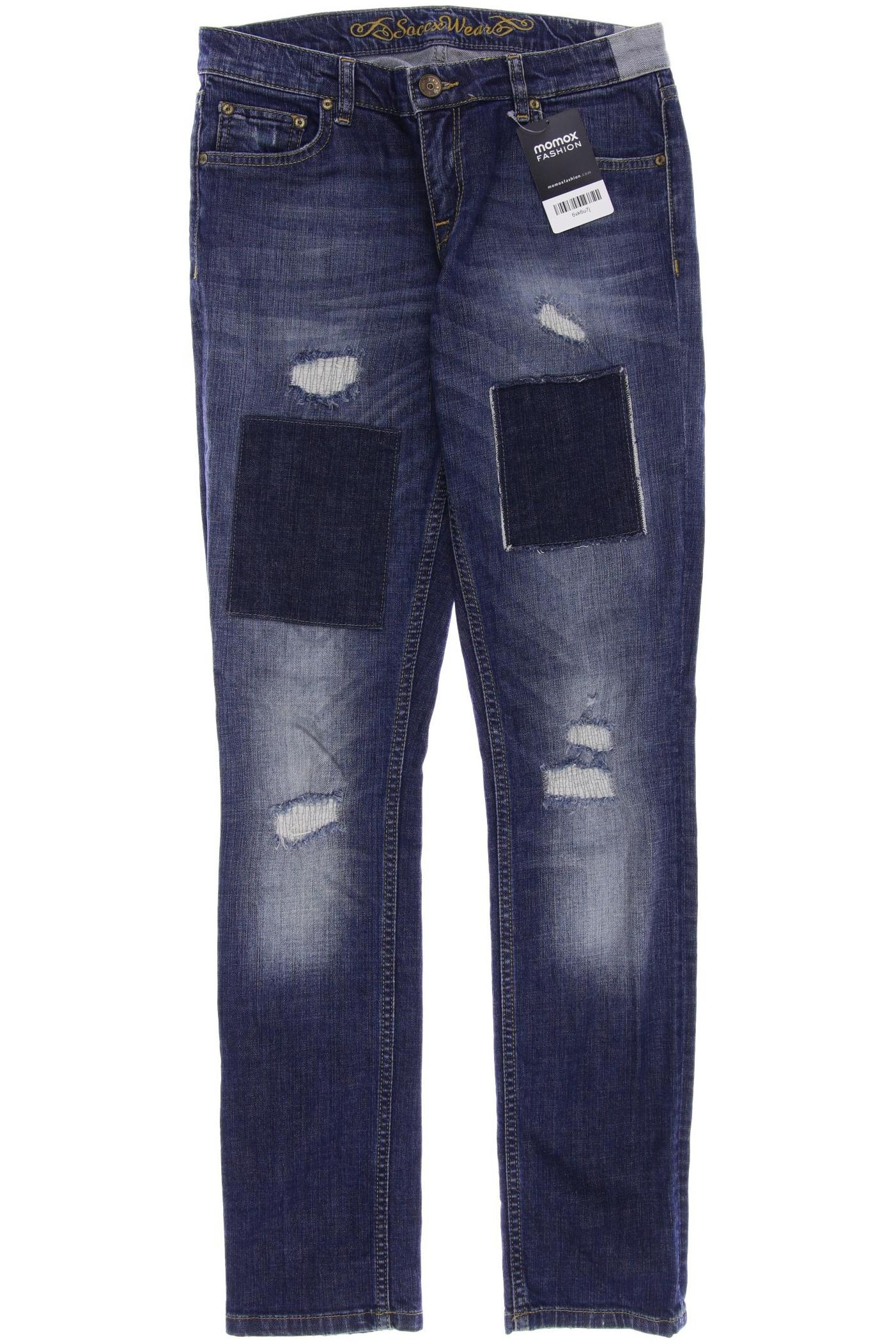 

SOCCX Damen Jeans, marineblau