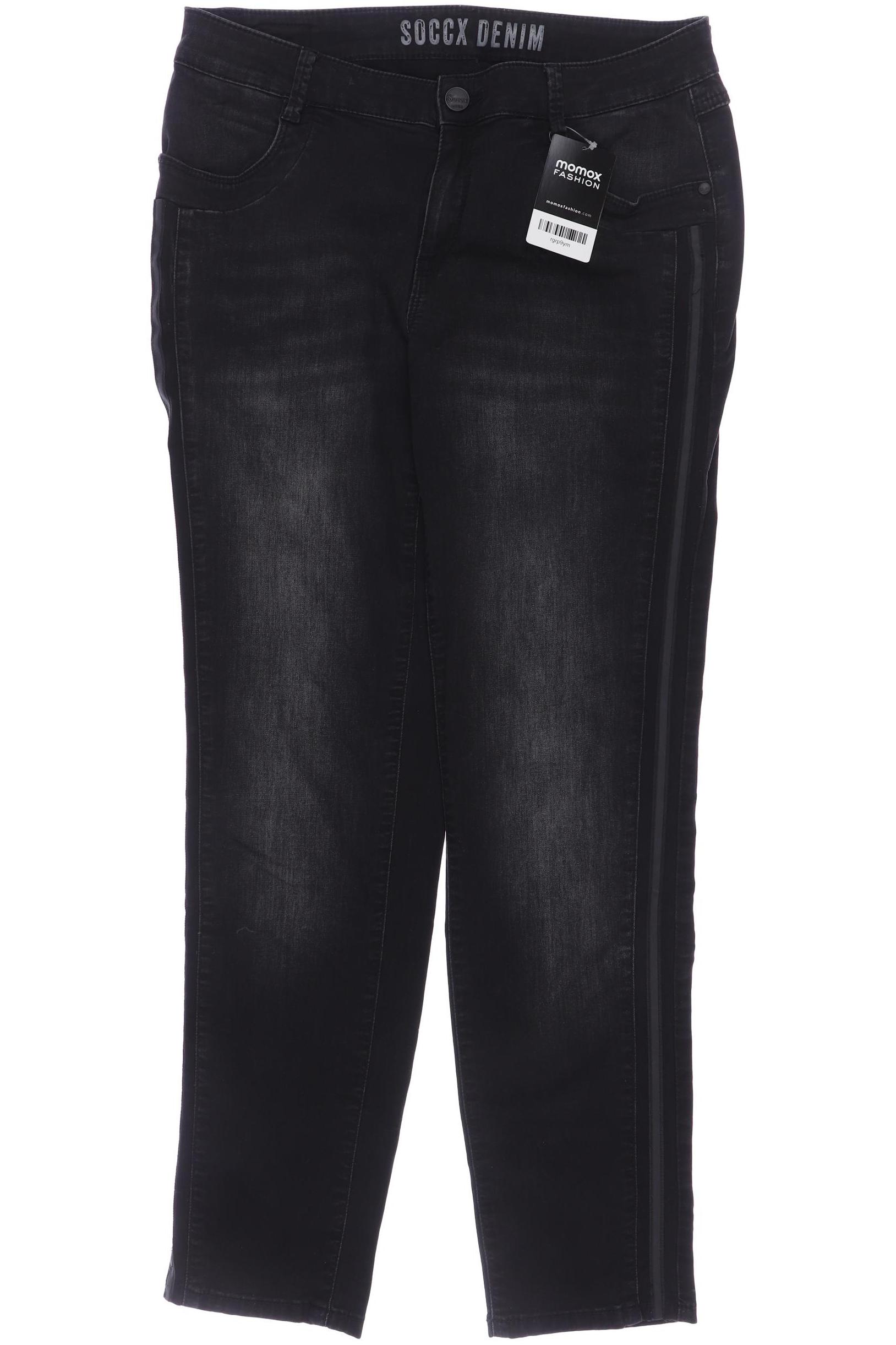 

SOCCX Damen Jeans, grau