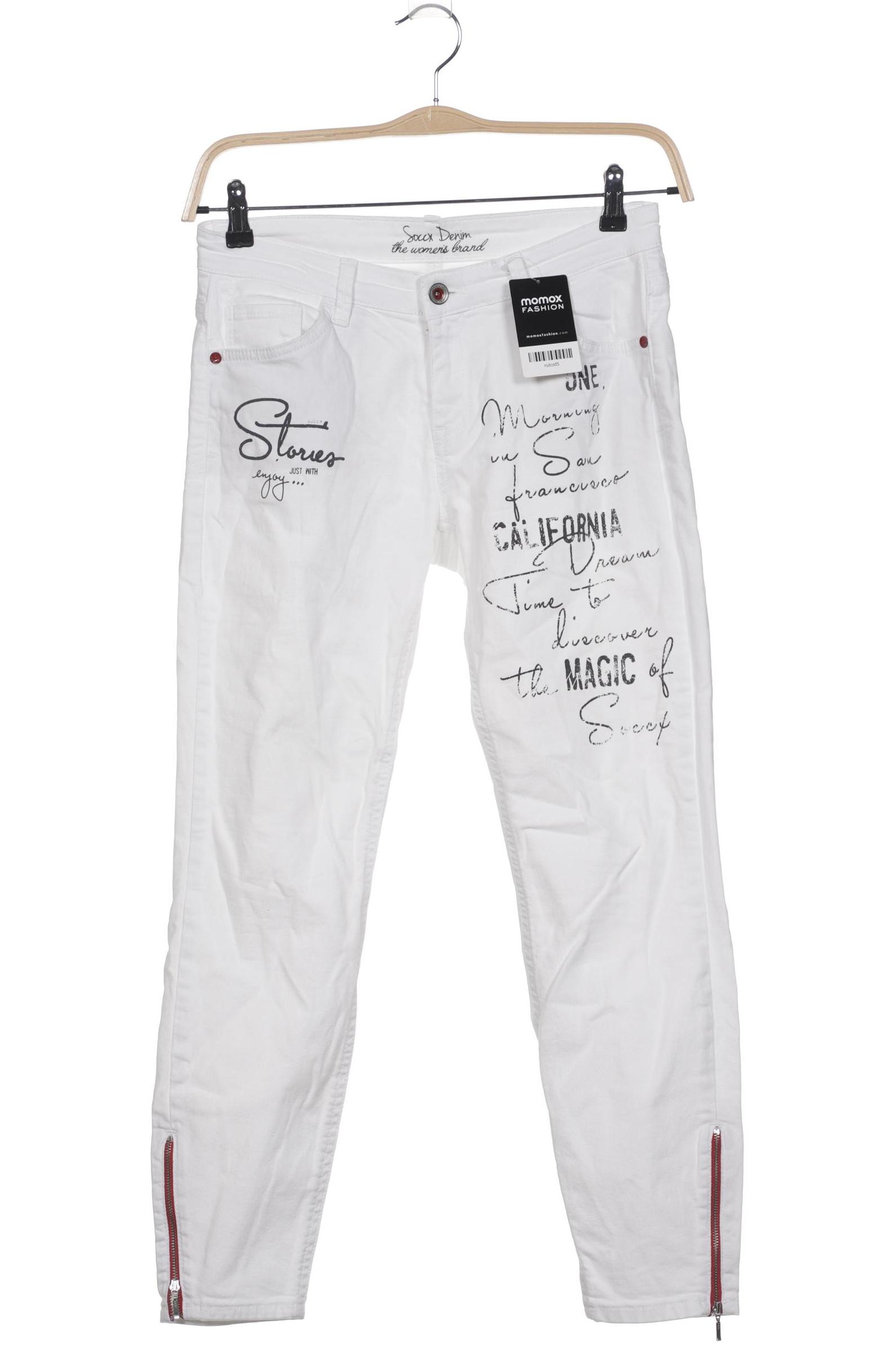 

Soccx Damen Jeans, weiß, Gr. 30