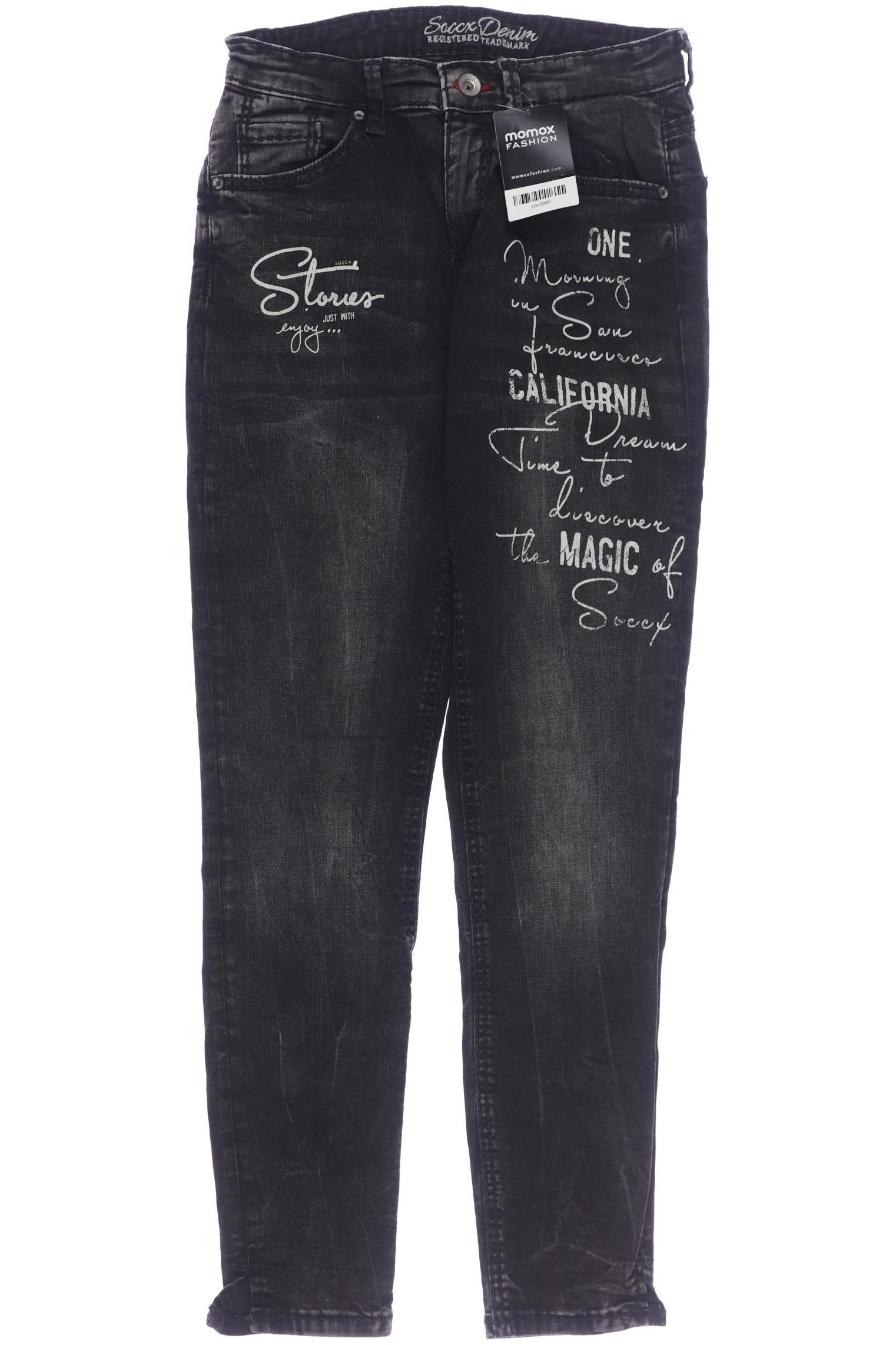 

Soccx Damen Jeans, grau, Gr. 28