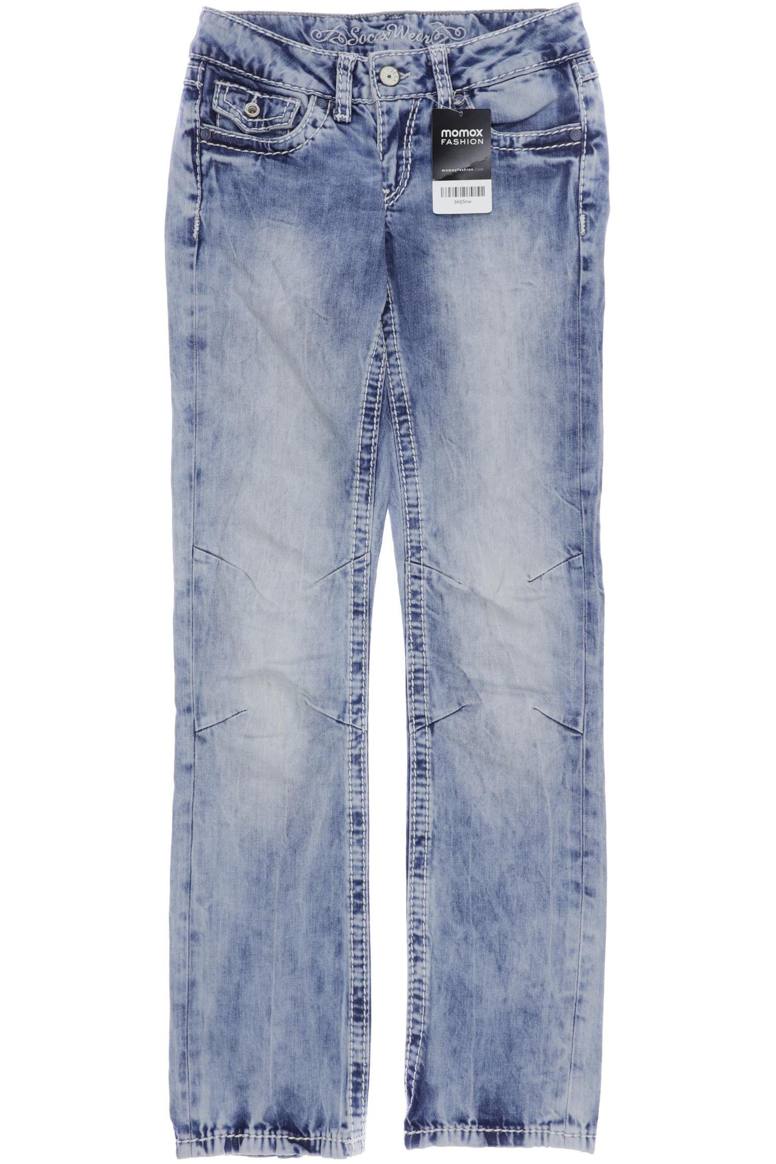 

Soccx Damen Jeans, blau, Gr. 26