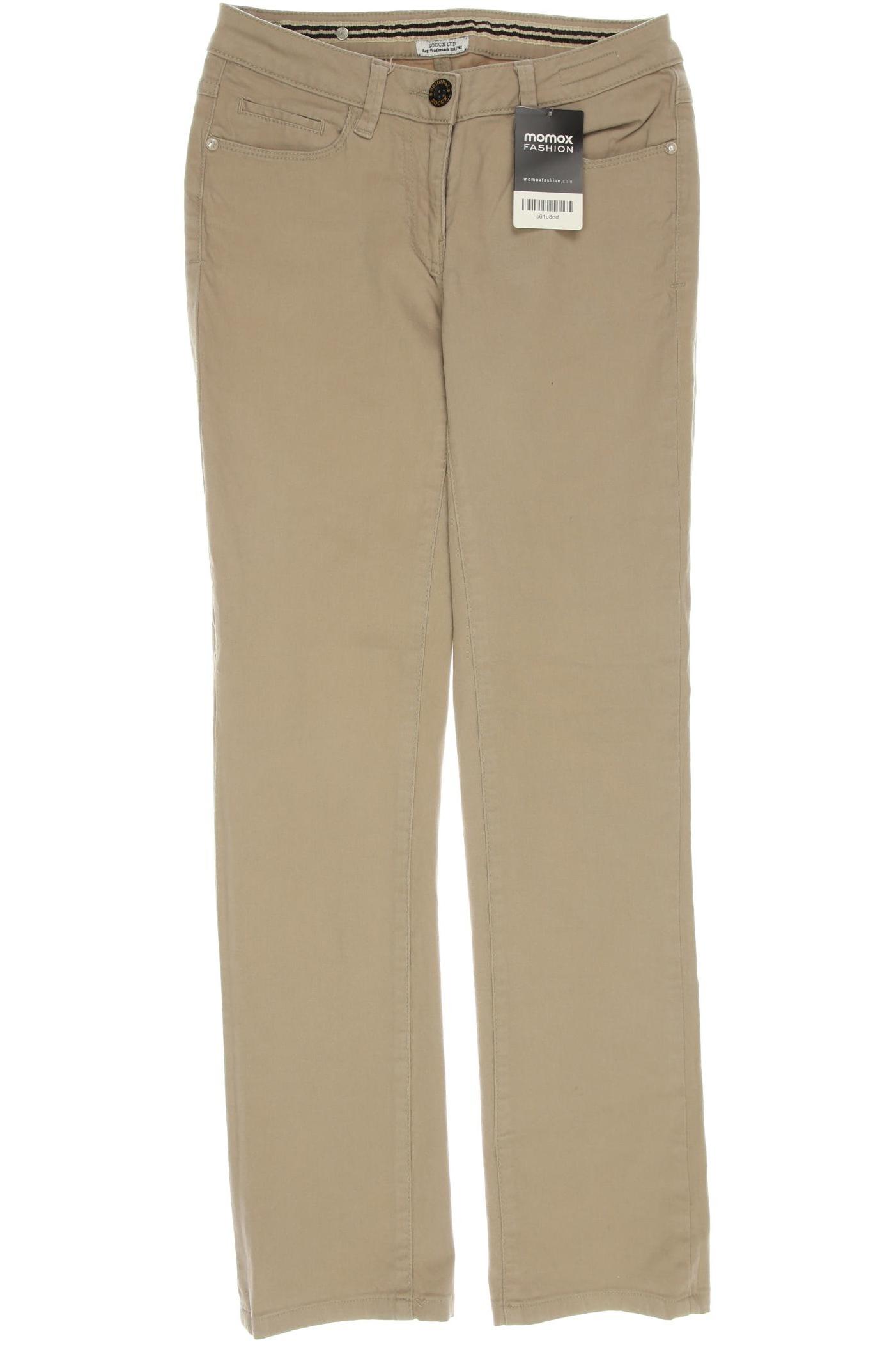 

SOCCX Damen Jeans, beige