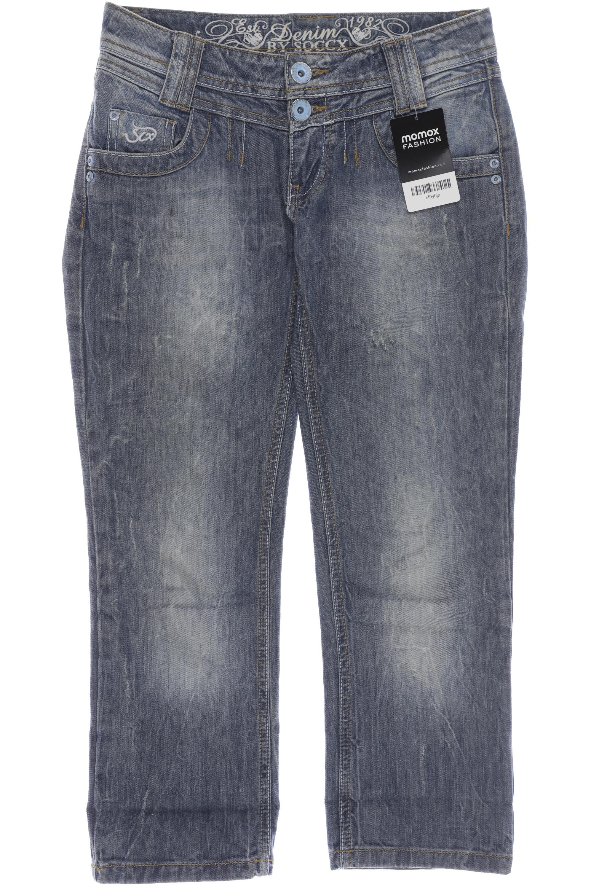 

Soccx Damen Jeans, blau, Gr. 28