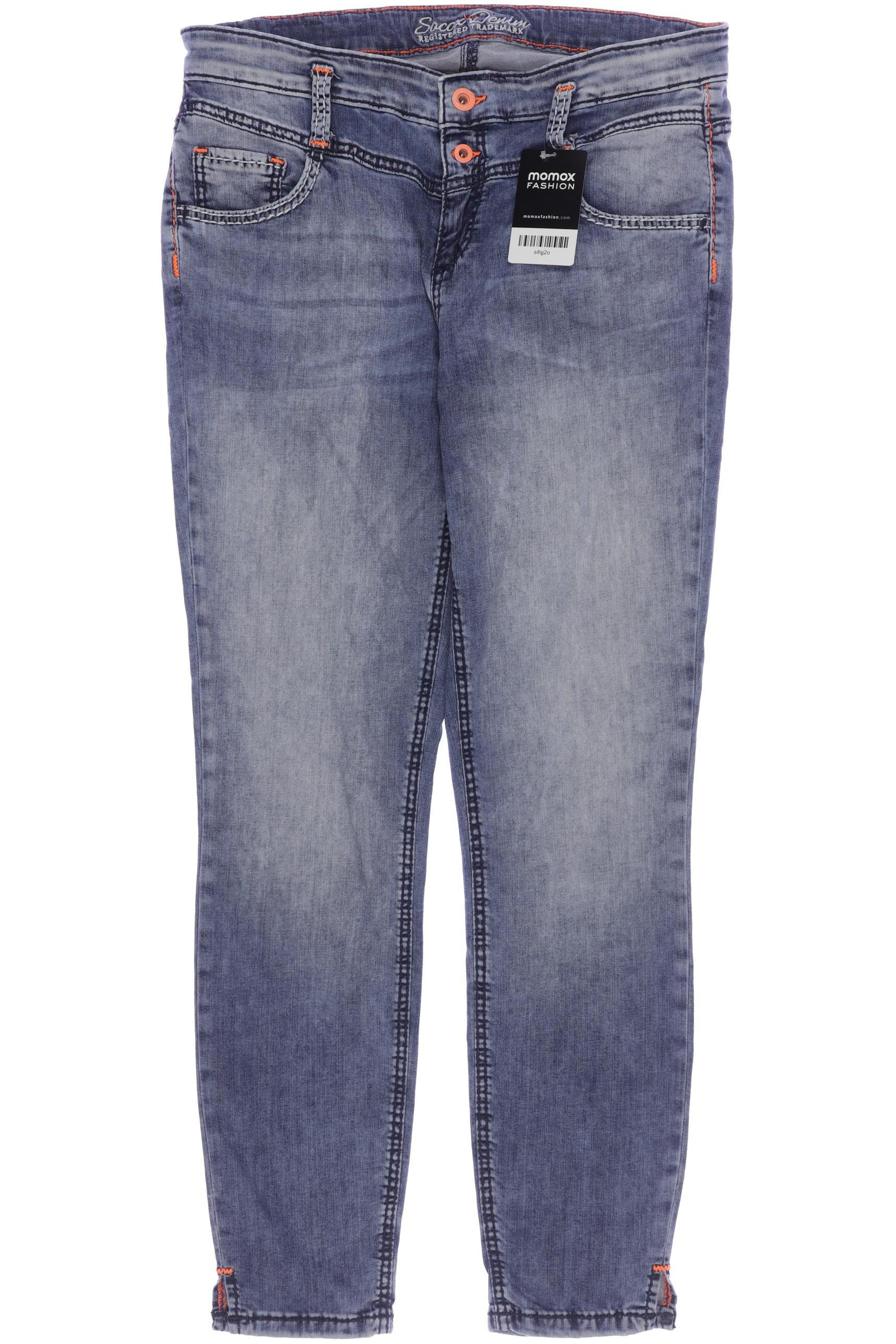 

Soccx Damen Jeans, blau, Gr. 33
