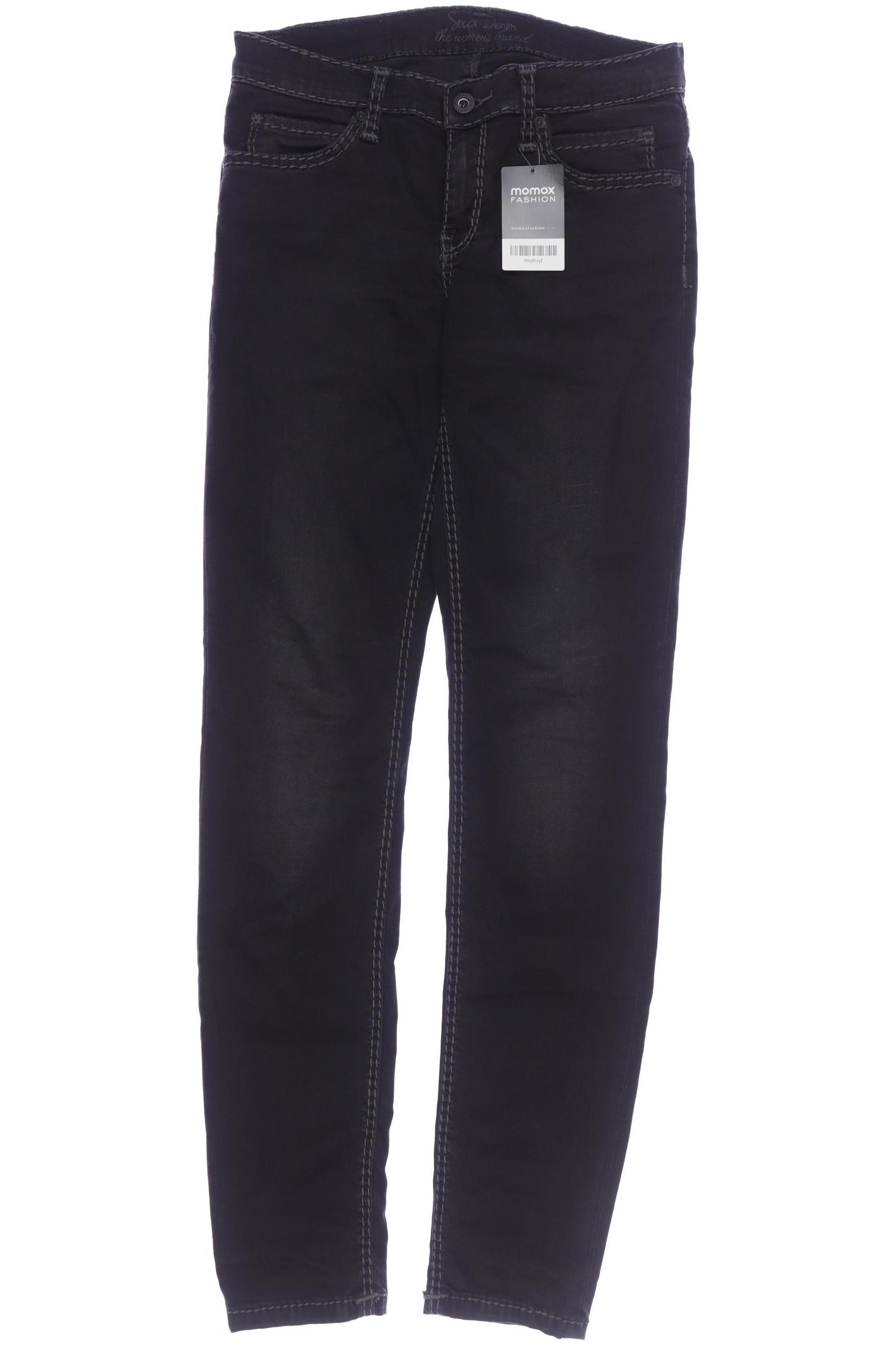 

Soccx Damen Jeans, schwarz, Gr. 29