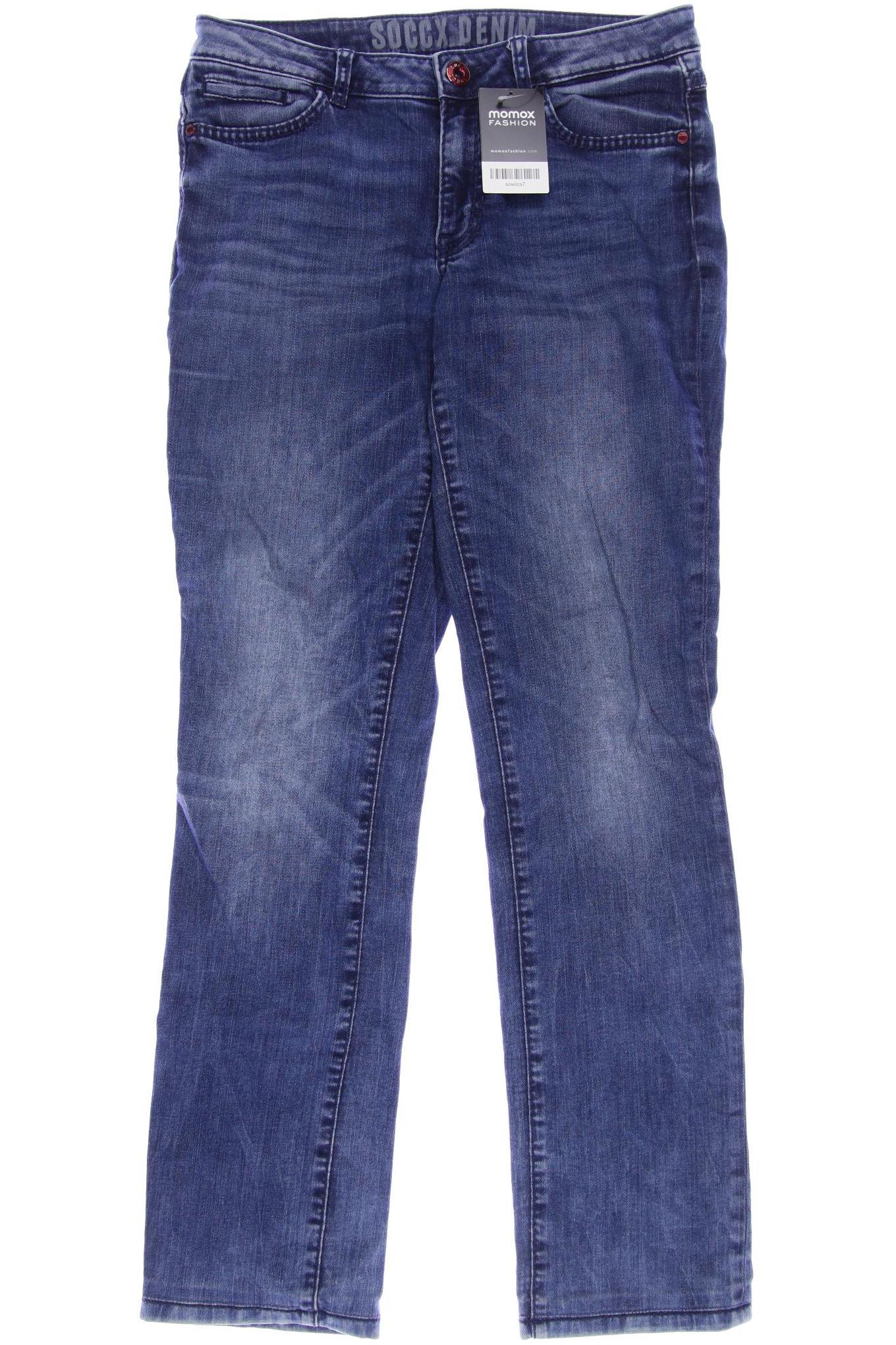 

SOCCX Damen Jeans, blau