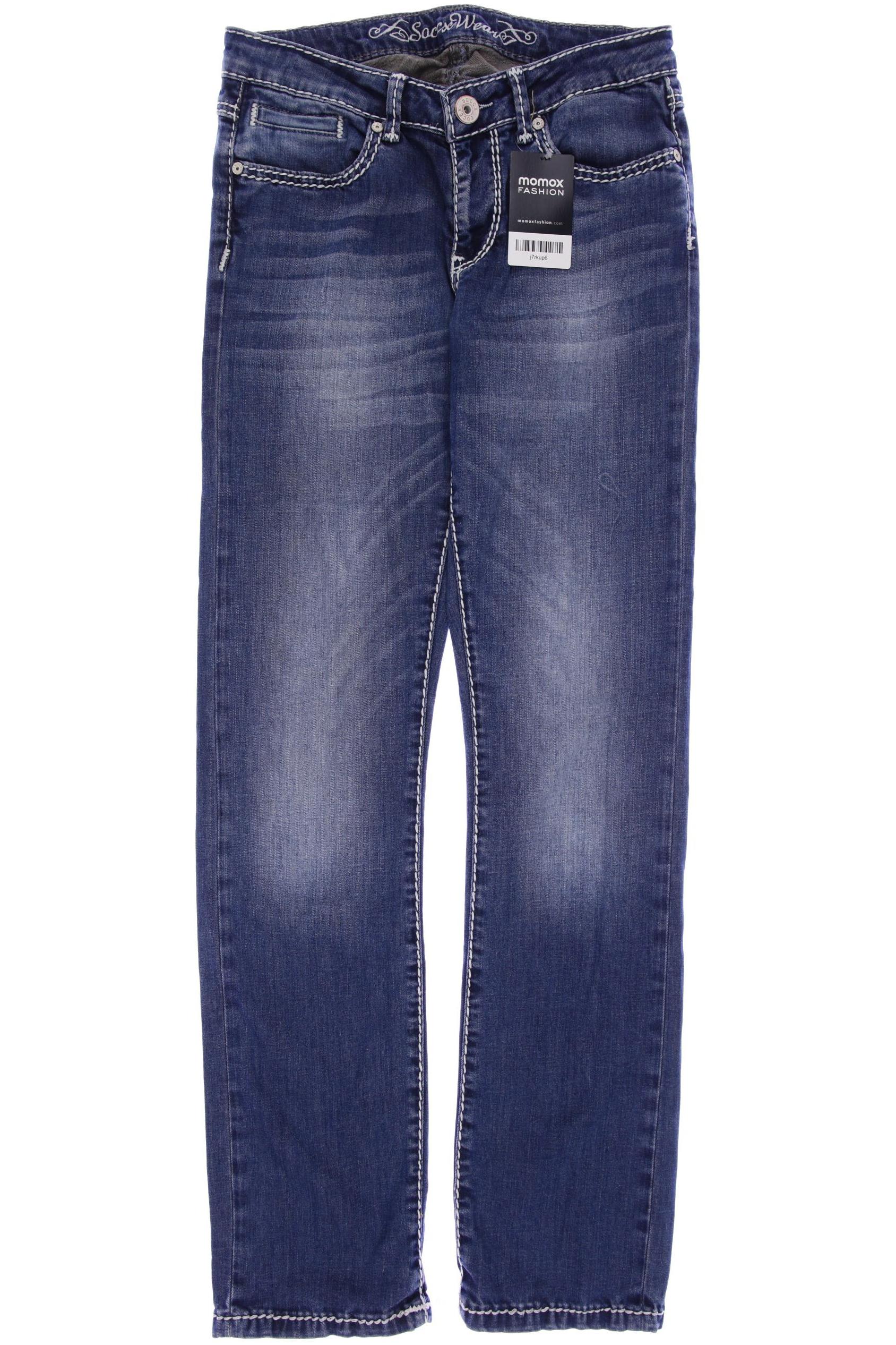

Soccx Damen Jeans, blau, Gr. 38