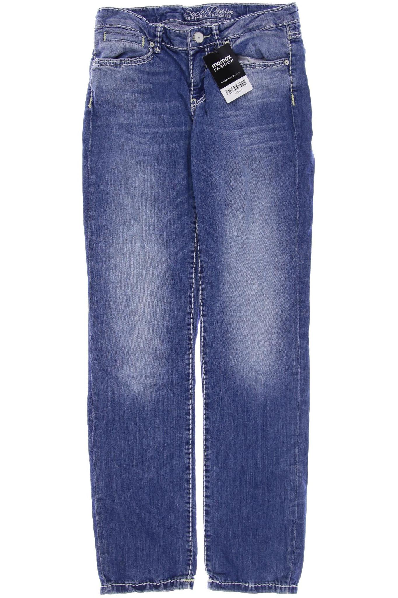 

SOCCX Damen Jeans, blau