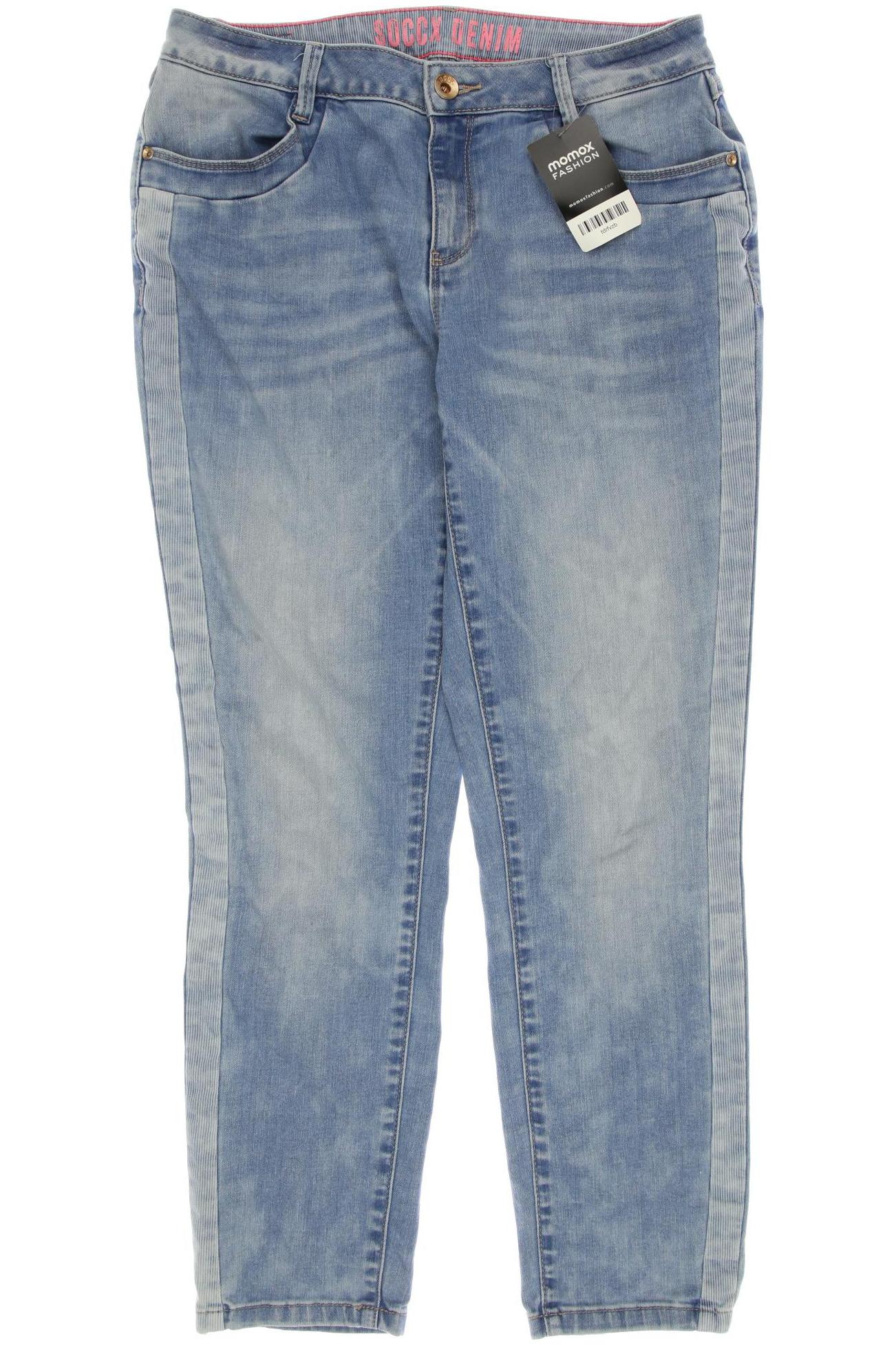 

SOCCX Damen Jeans, hellblau