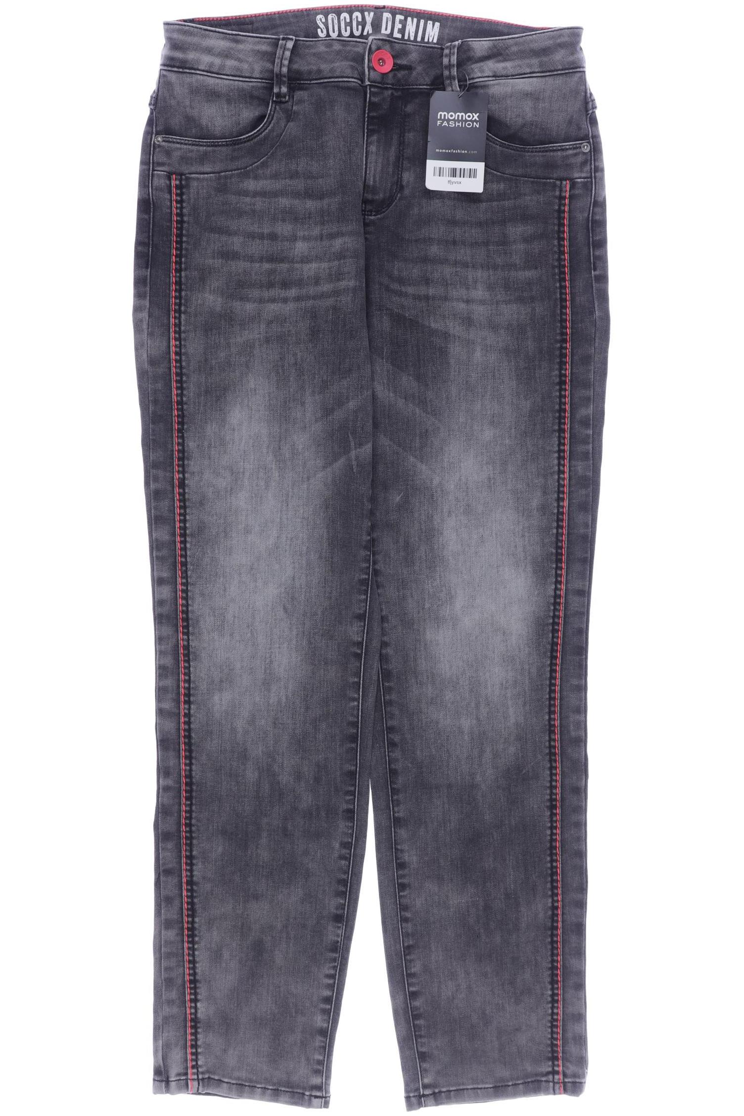 

Soccx Damen Jeans, grau, Gr. 30