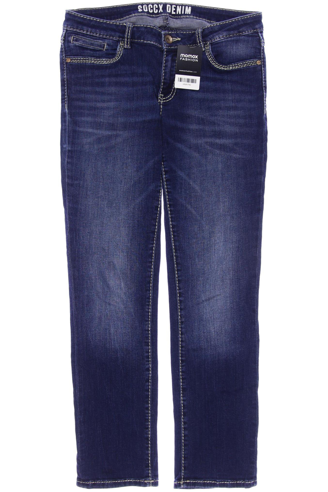 

SOCCX Damen Jeans, blau